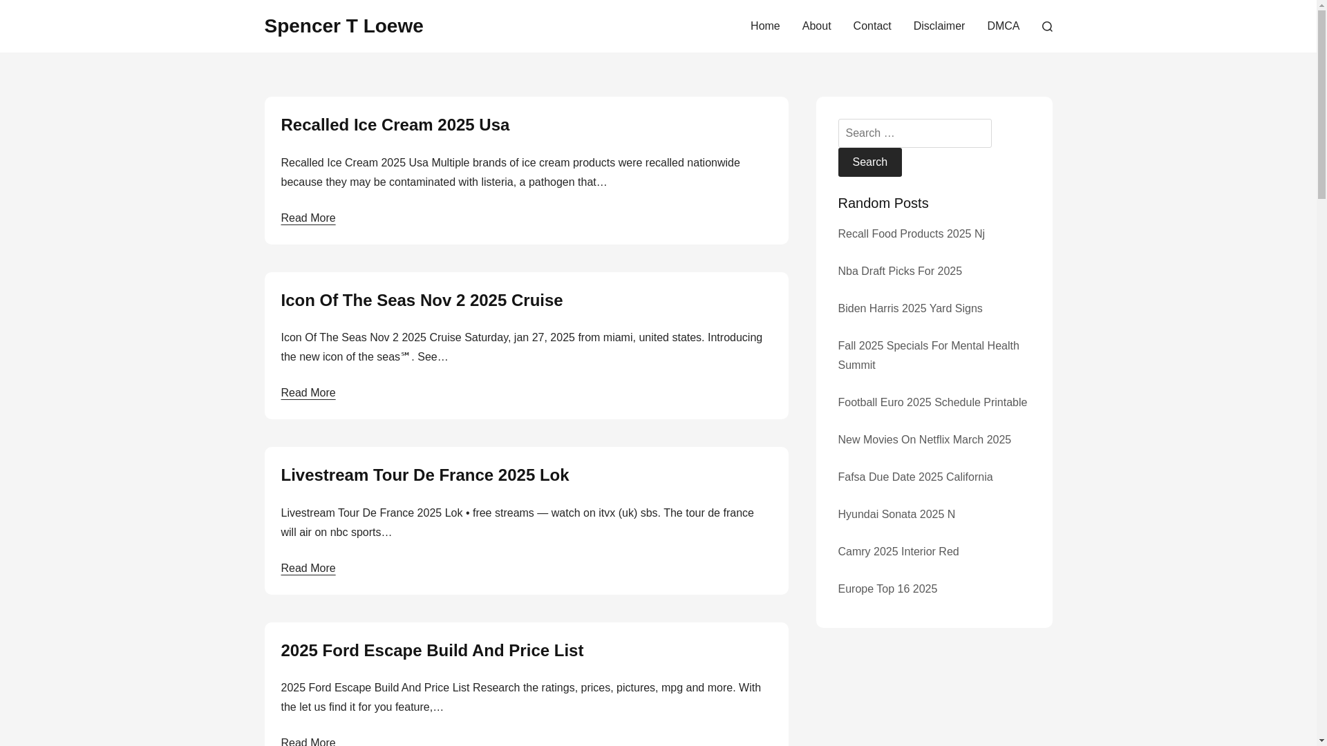 website screenshot of https://spencertloewe.pages.dev/