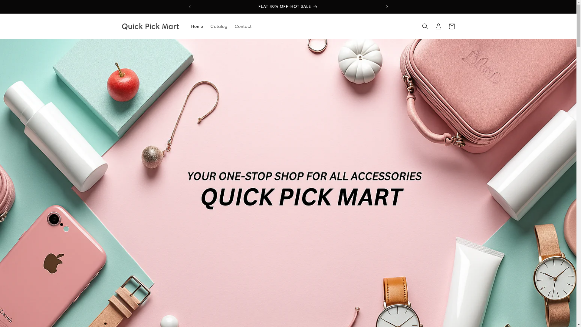 website screenshot of https://quickpickmarts.store/