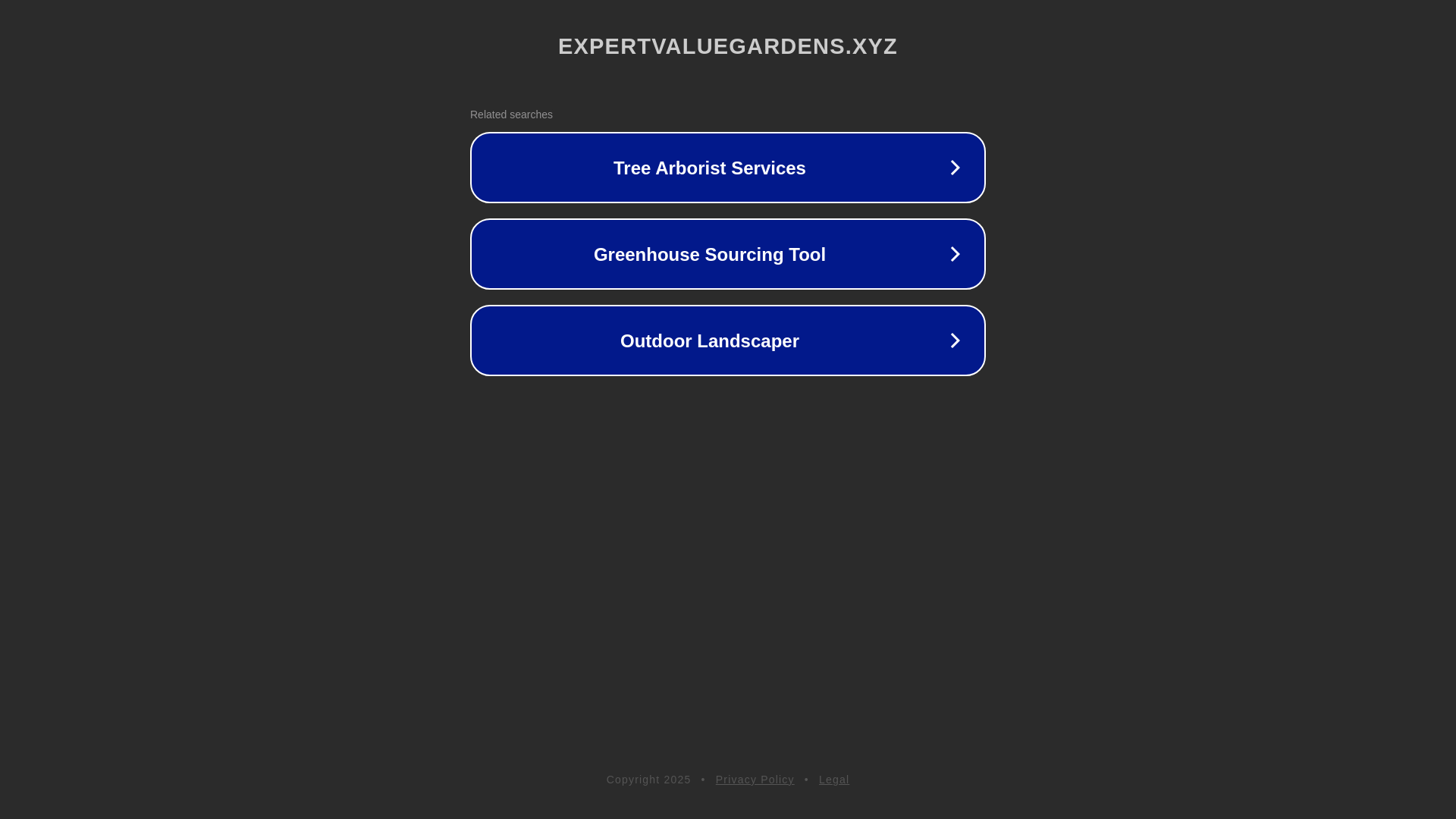 website screenshot of https://expertvaluegardens.xyz/