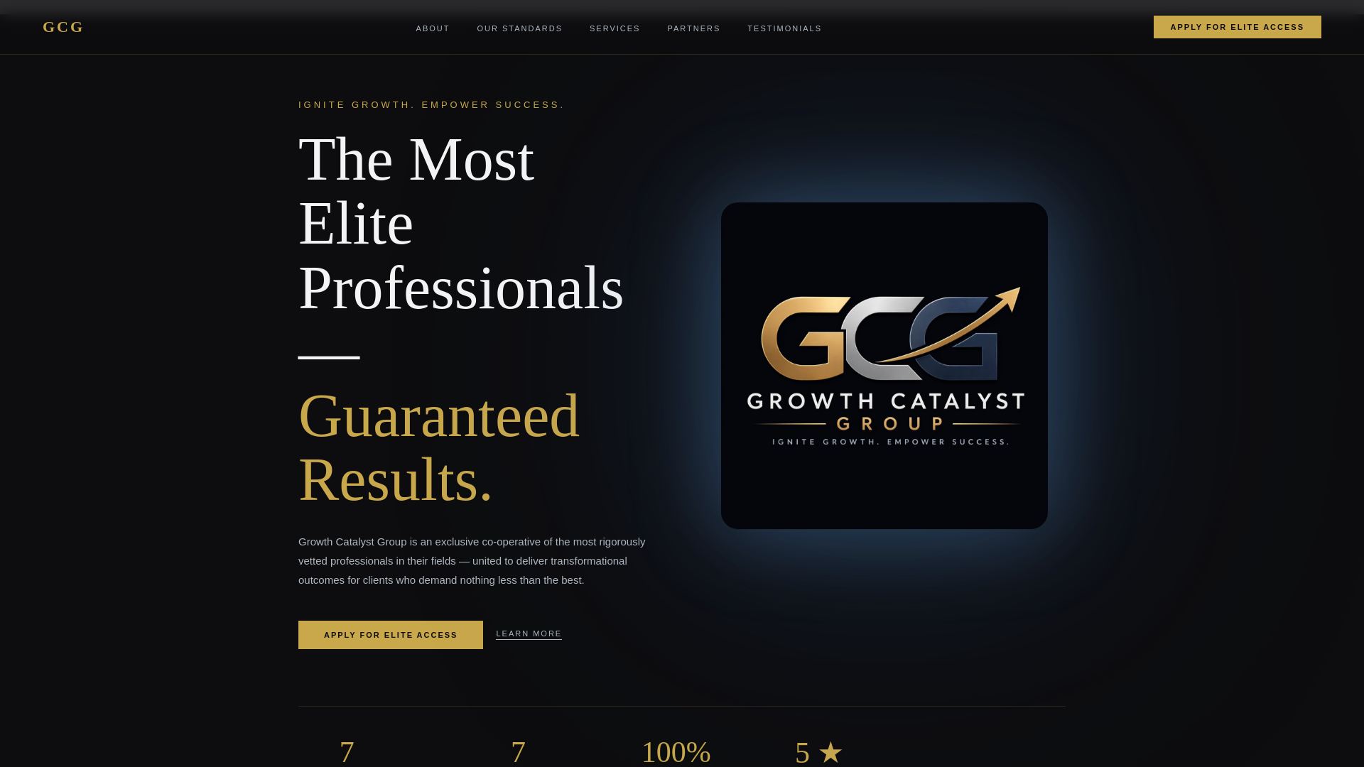 website screenshot of https://growcatalystgroup.com/