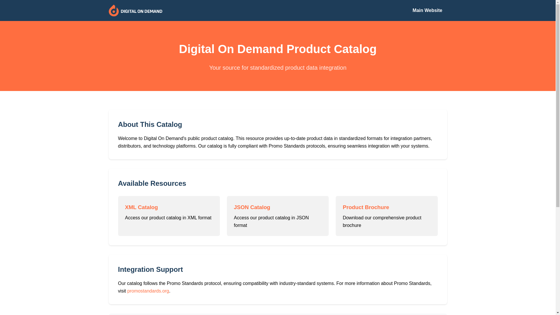 website screenshot of https://dod-catalog.pages.dev/