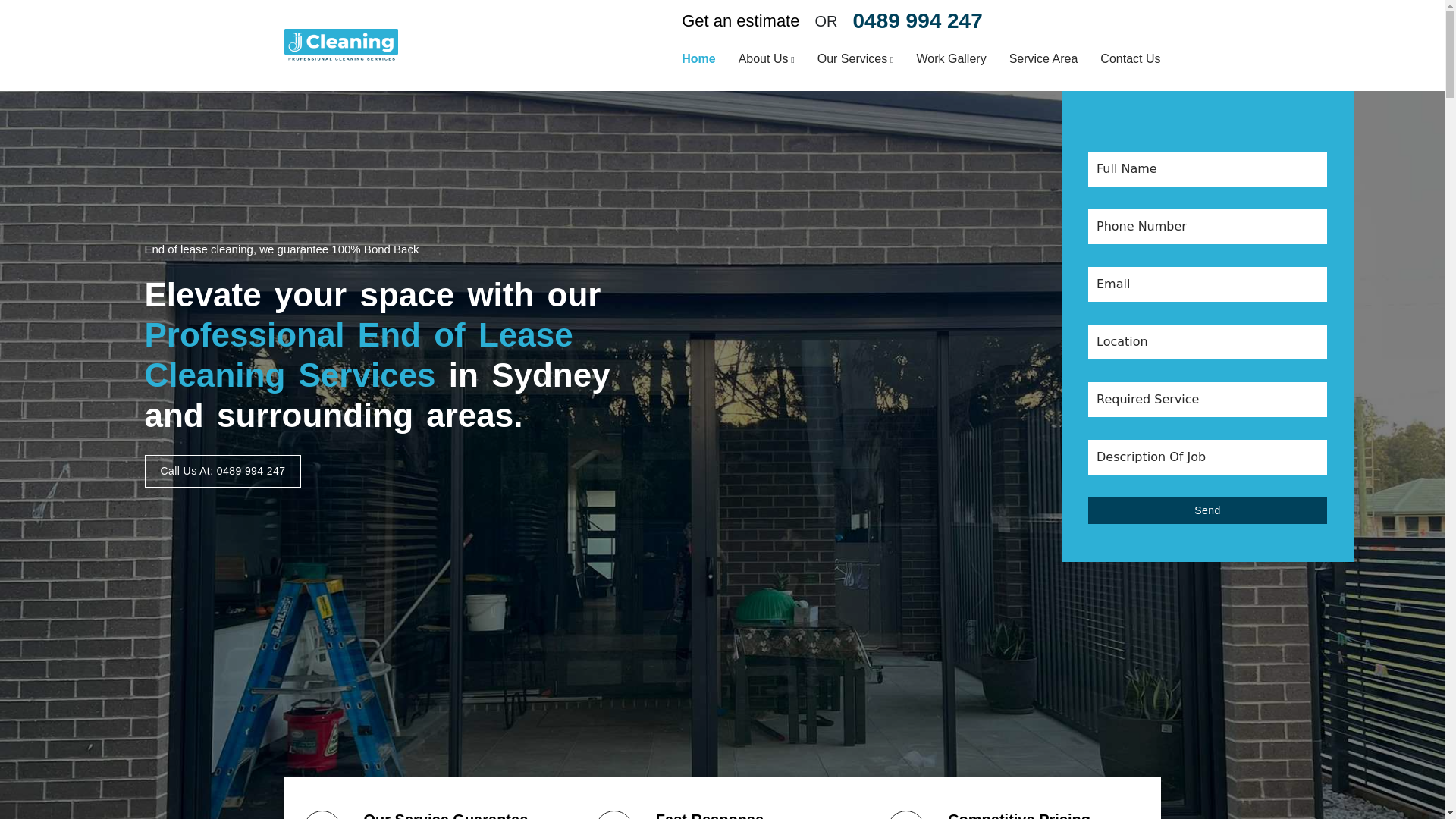 website screenshot of https://trinity-cleaning.pages.dev/