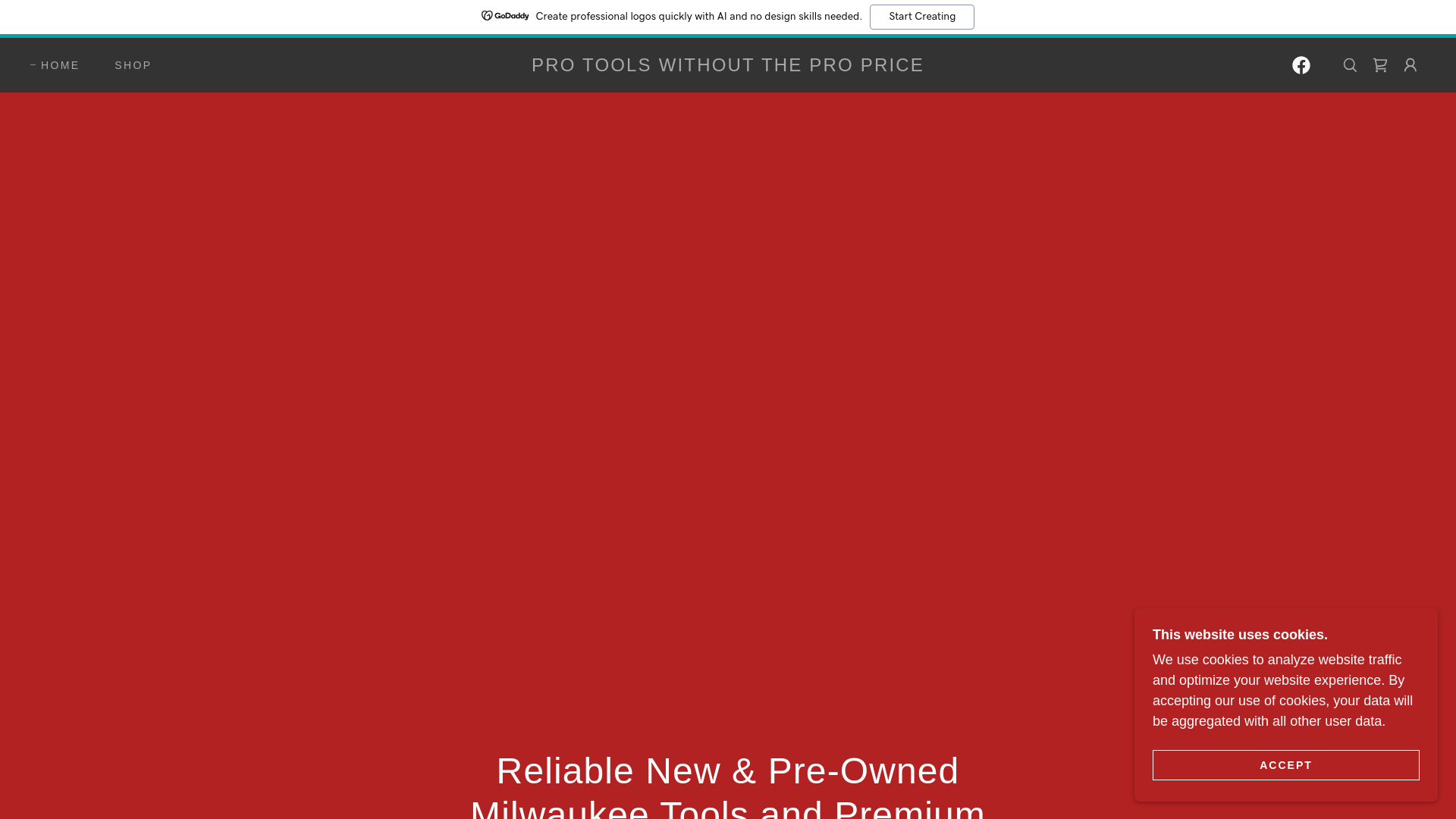 website screenshot of https://dougstoolgarage.com/