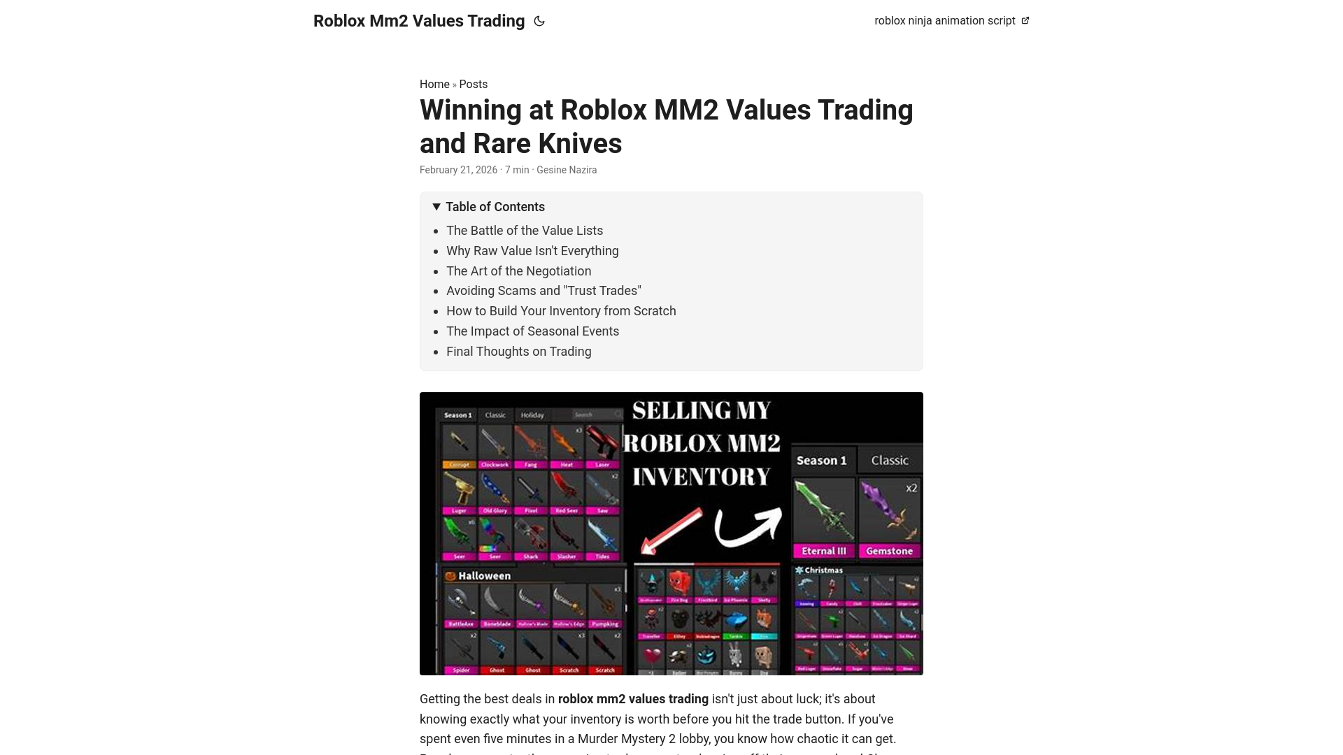 website screenshot of https://roblox-mm2-values-trading.pages.dev/