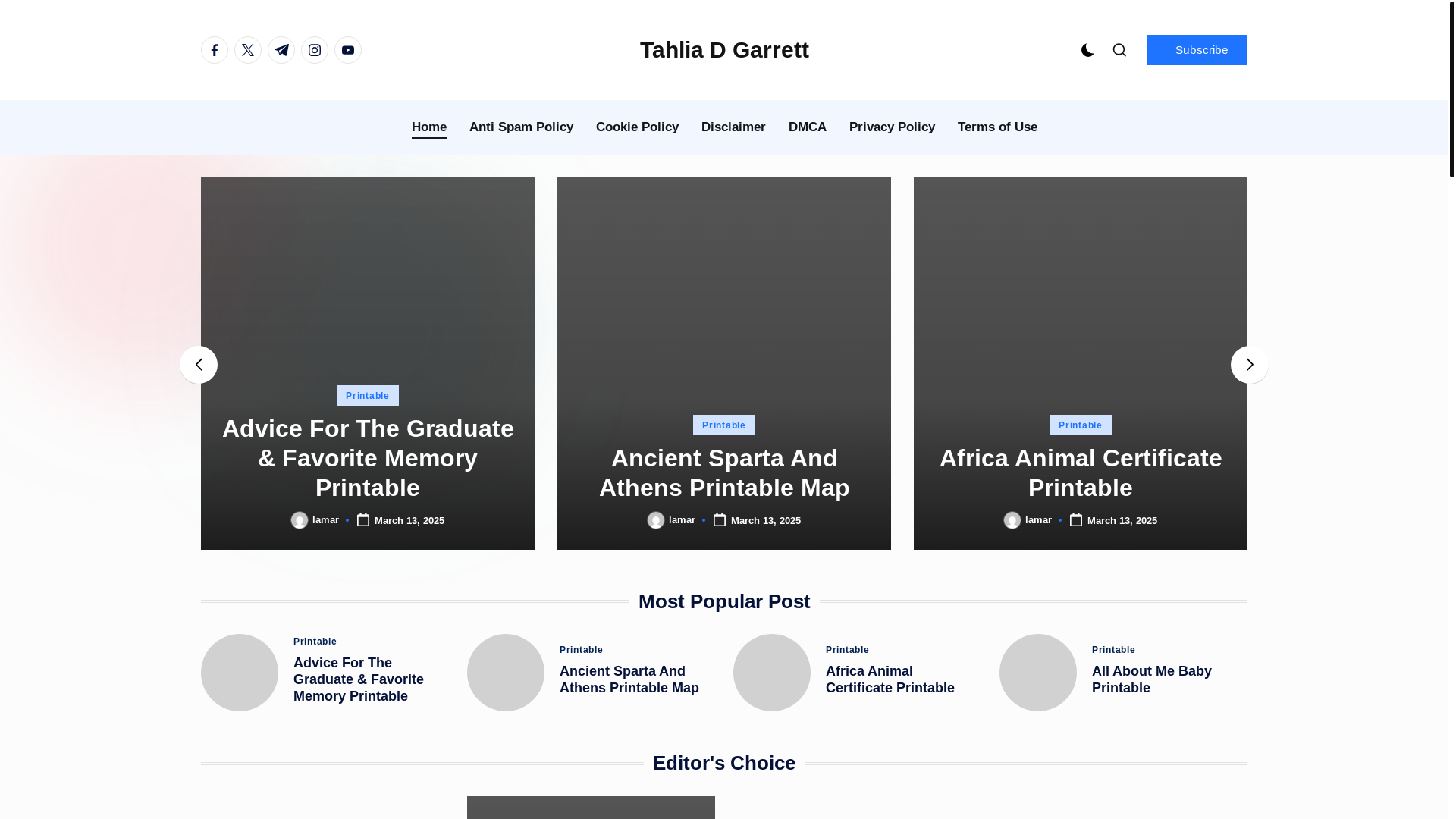 website screenshot of https://tahliadgarrett.pages.dev/