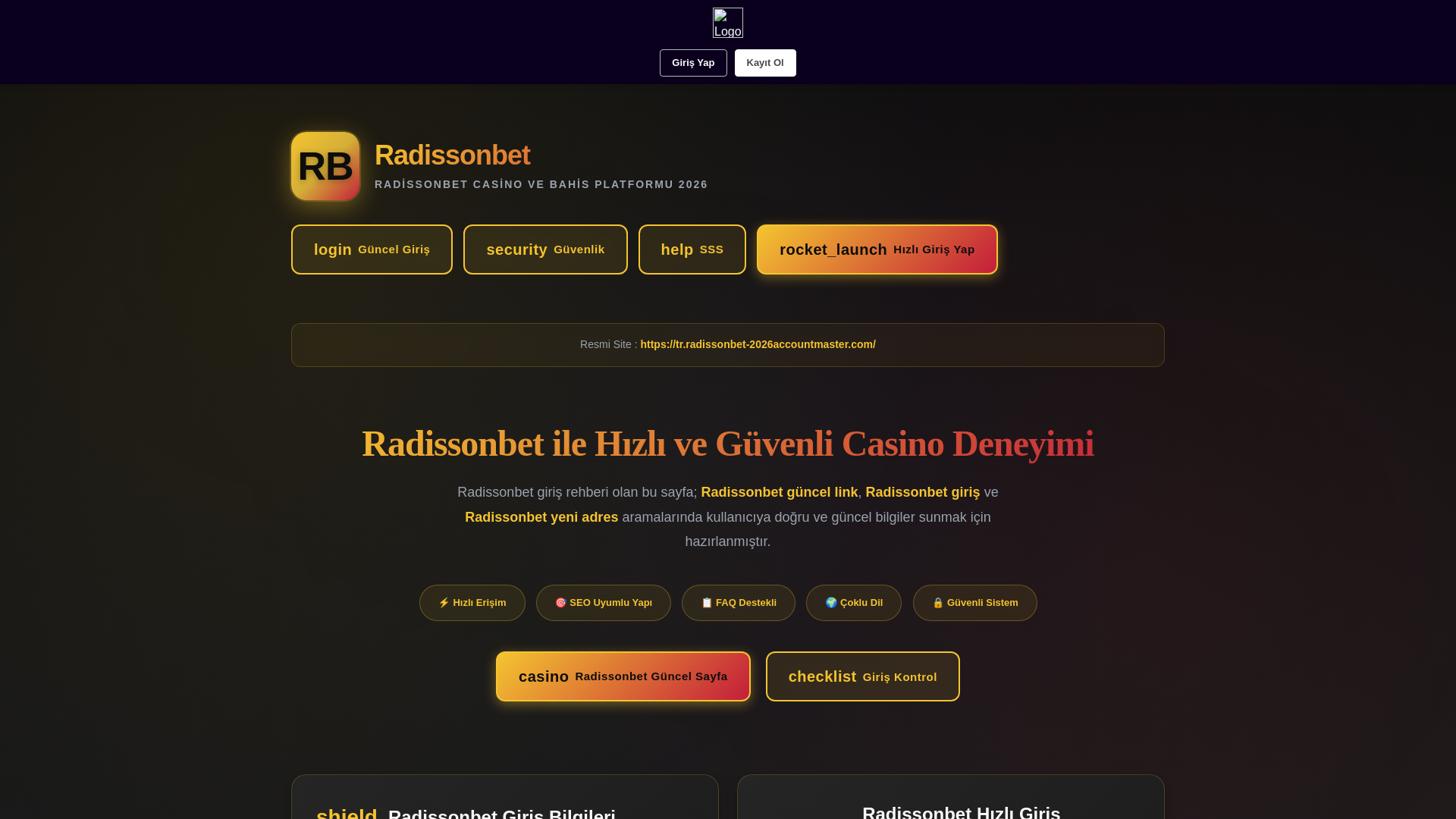 website screenshot of https://tr.radissonbet-2026accountmaster.com
