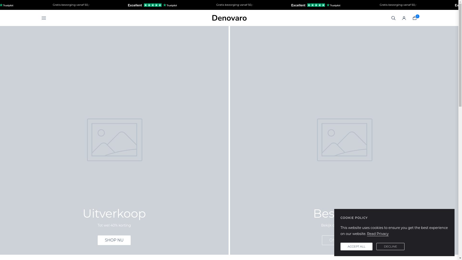 website screenshot of https://denovaro.nl/