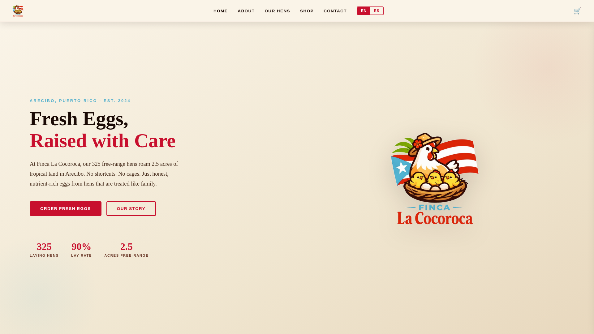 website screenshot of https://fincalacocoroca.com/
