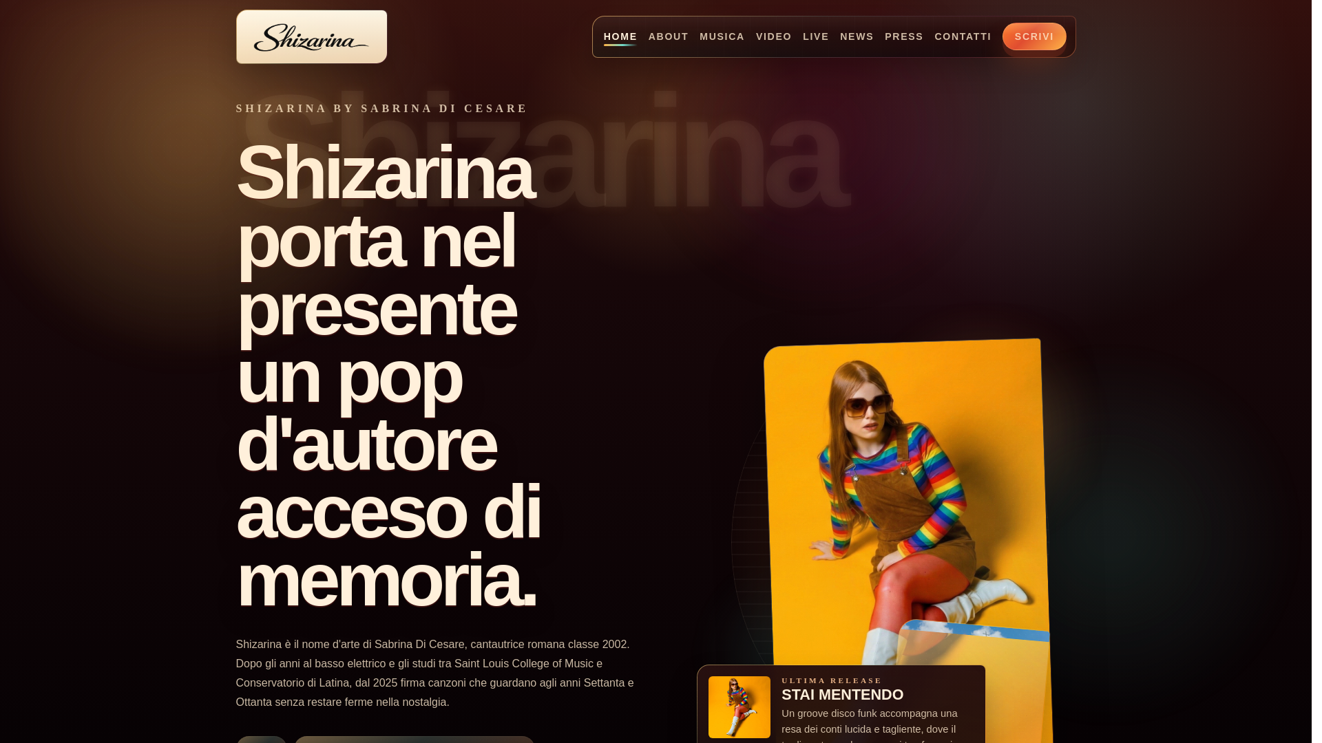 website screenshot of https://shizarina.com/