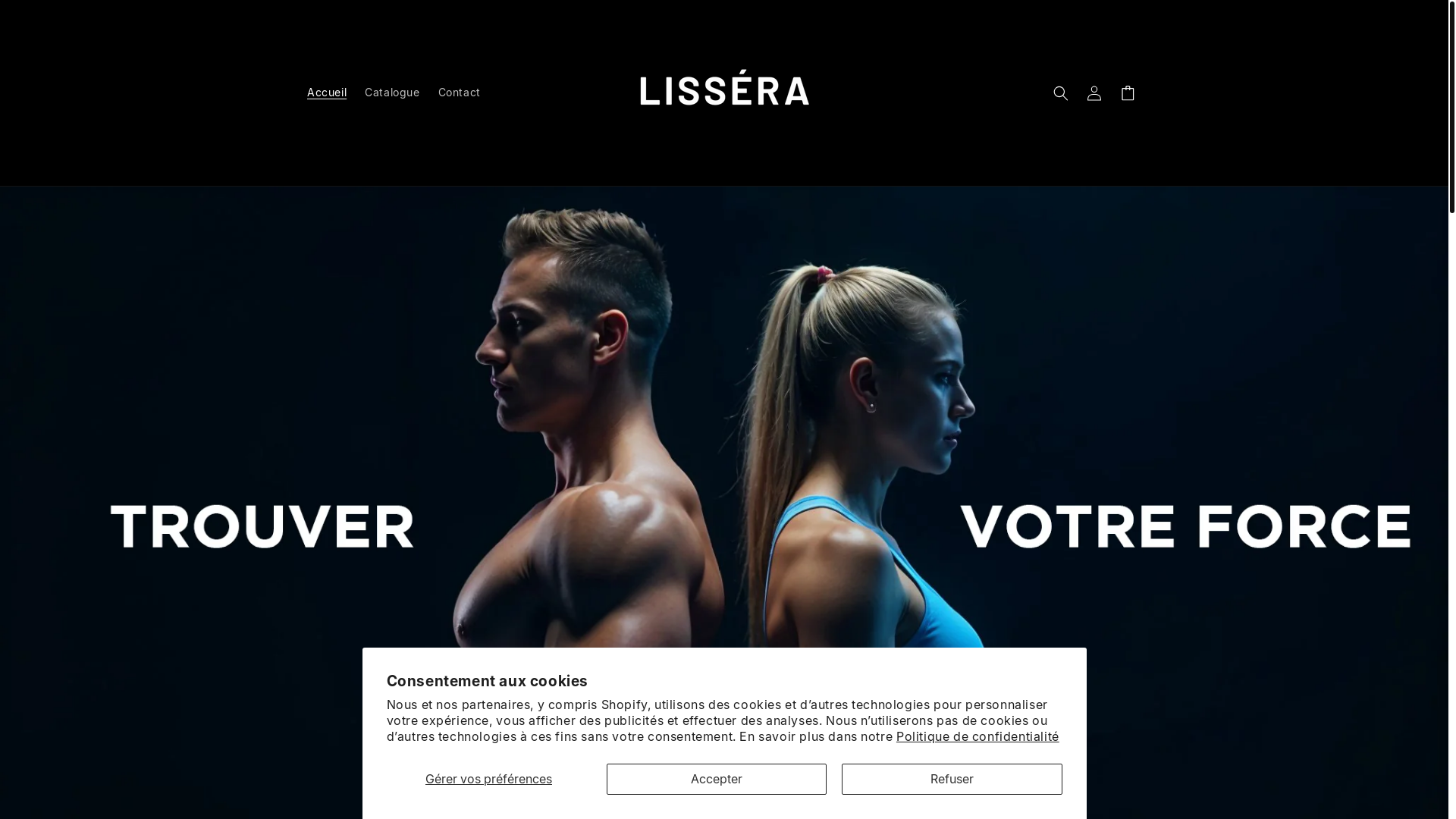 website screenshot of https://lissera-france.com/