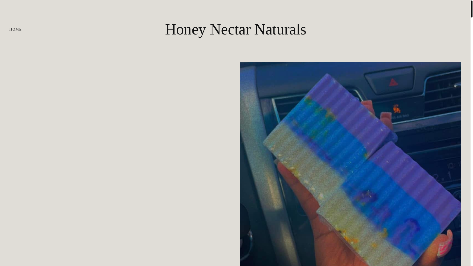 website screenshot of https://honeynectarnaturals.com/