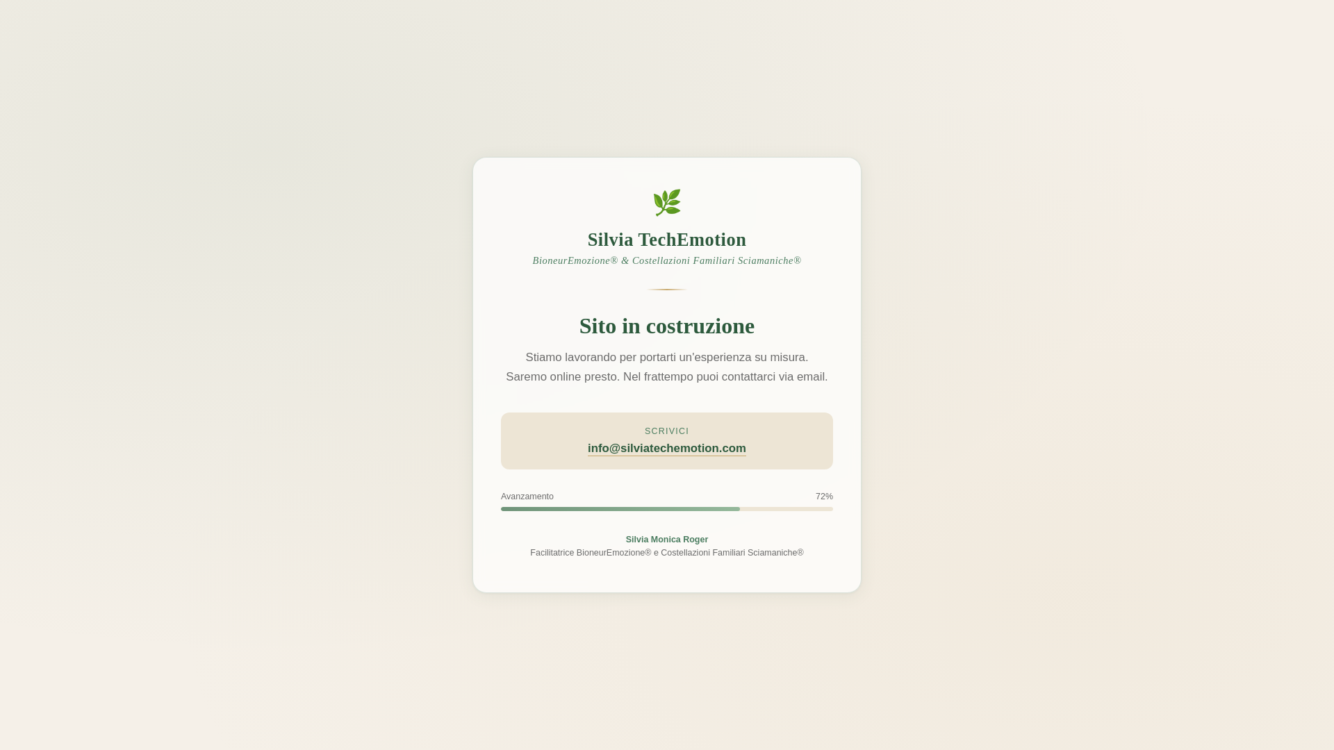 website screenshot of https://silviatechemotion.com/