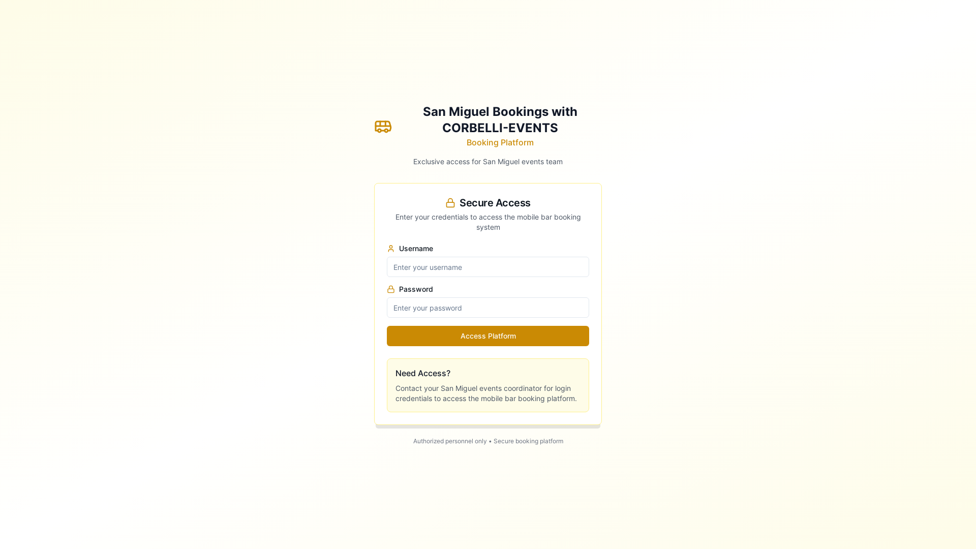 website screenshot of https://sanmiguel-bookings.org/