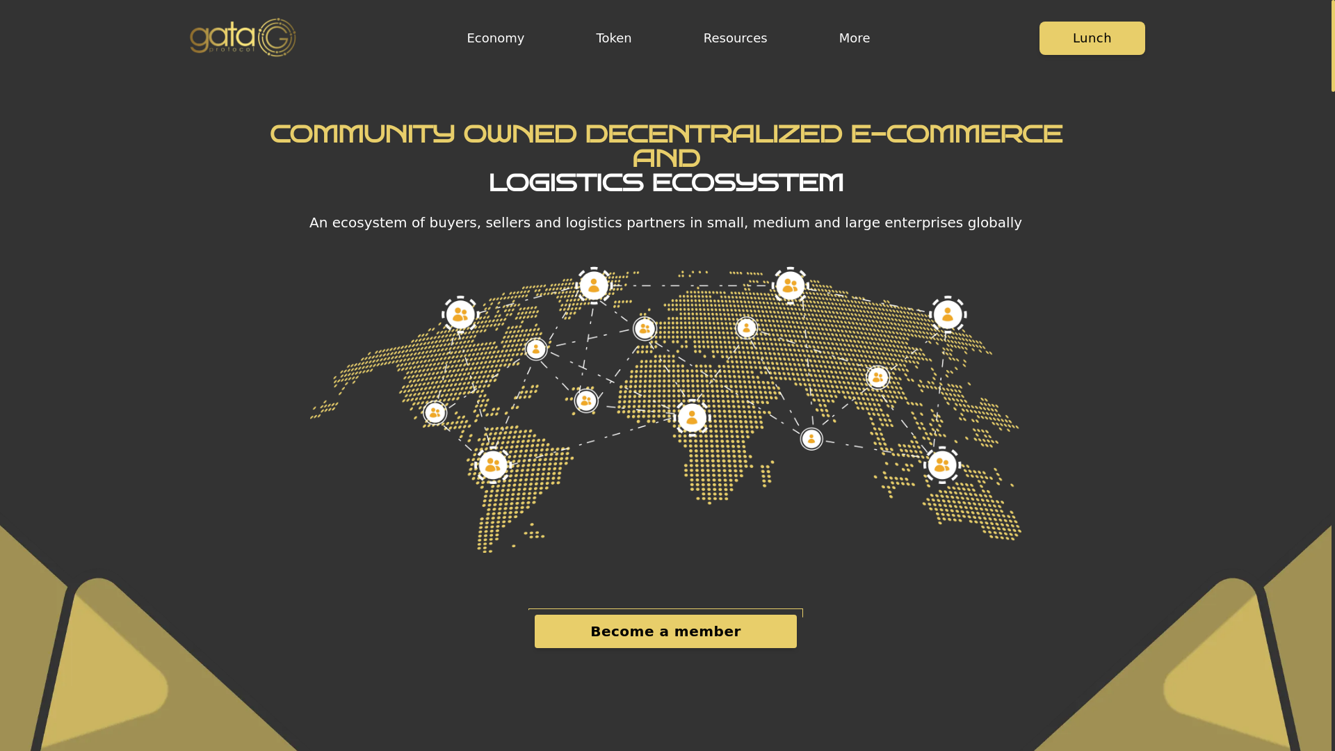 website screenshot of https://gata-protocol-frontend.pages.dev/