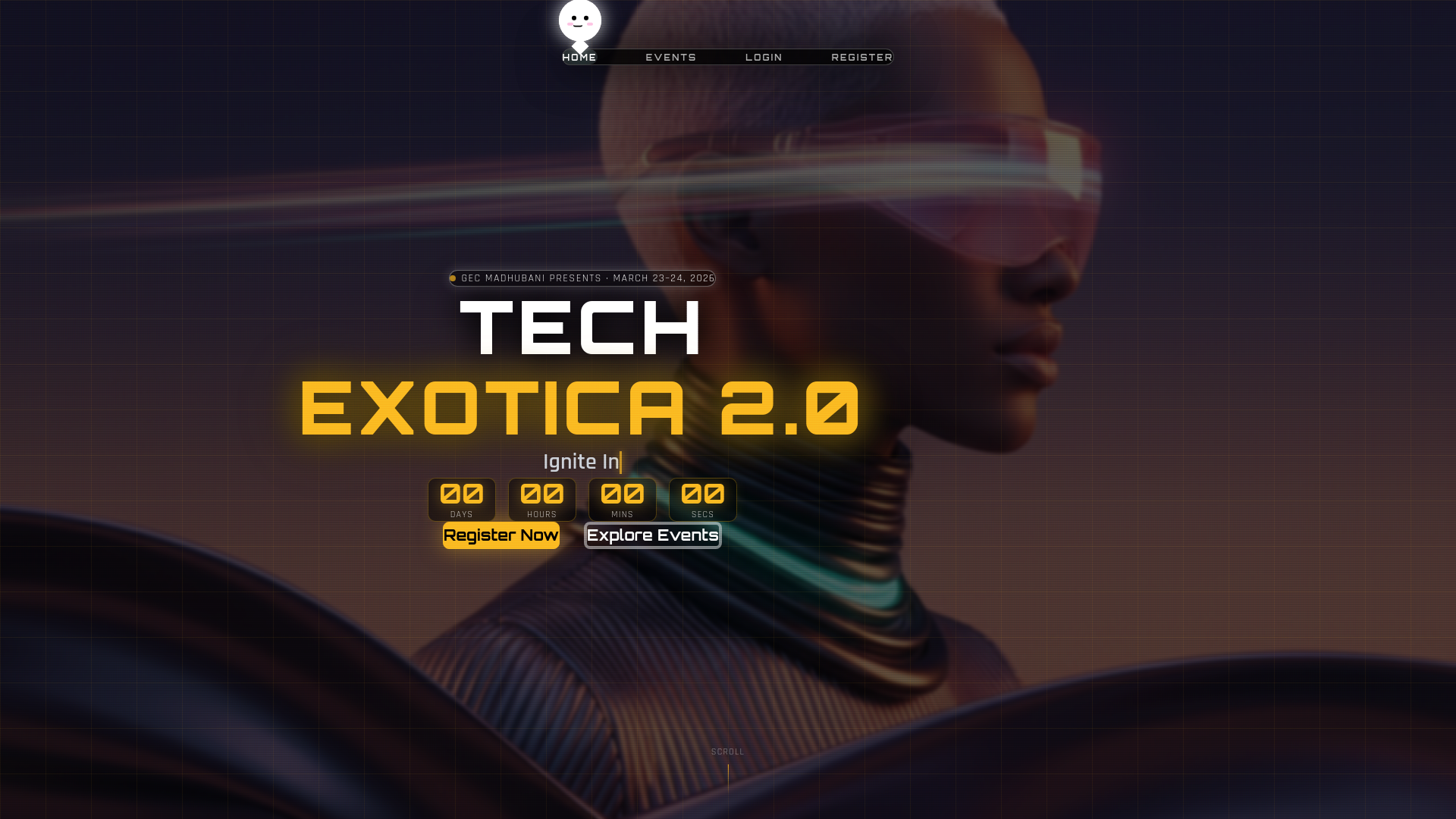 website screenshot of https://techexotica.xyz