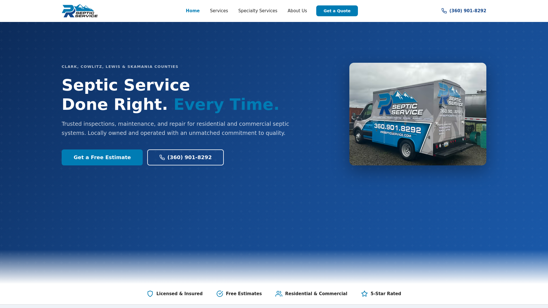 website screenshot of https://prsepticservice-com.pages.dev/