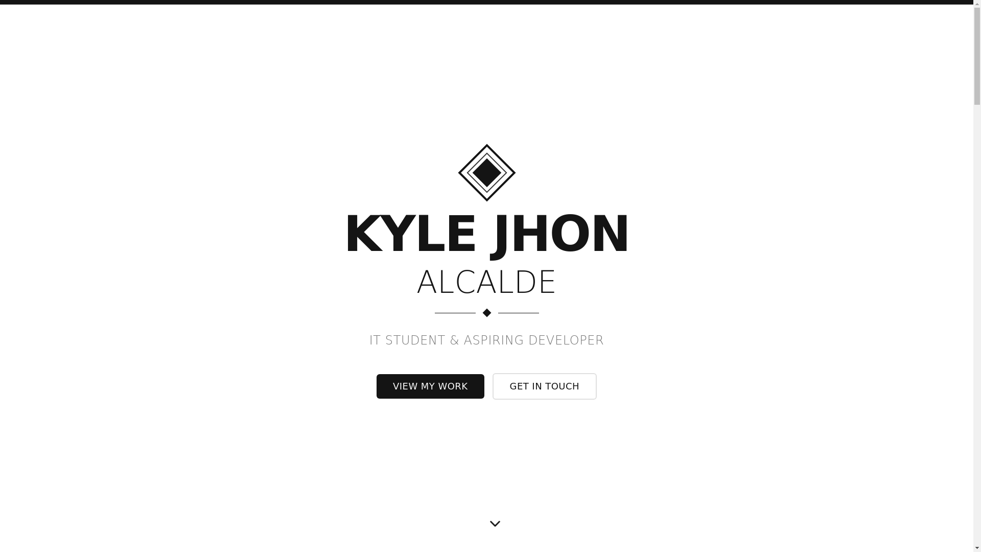 website screenshot of https://kylejhonalcalde.info/