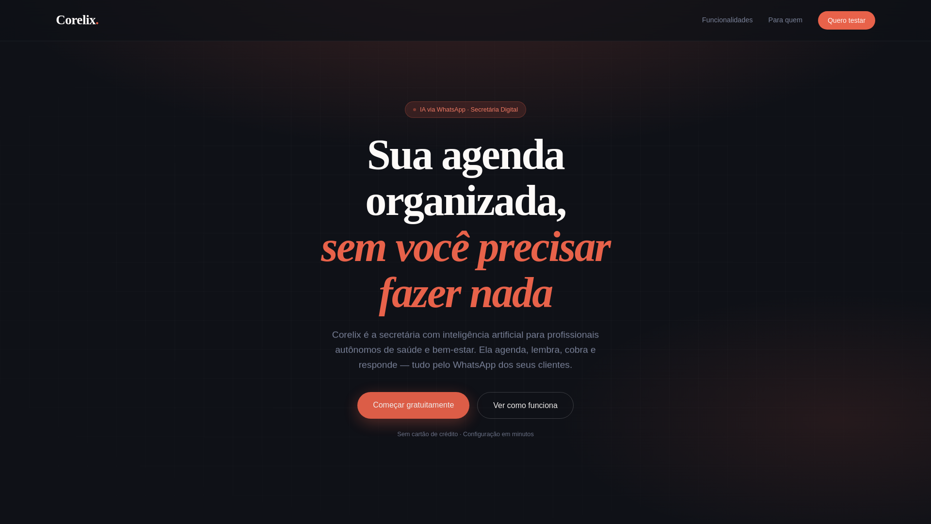 website screenshot of https://corelix.com.br/