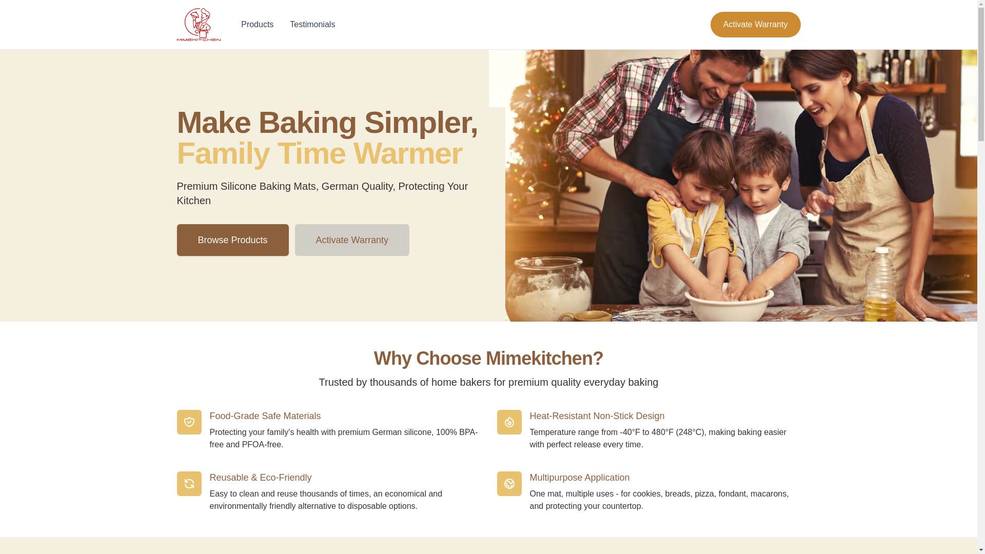 website screenshot of https://mimekitchen-site.pages.dev/