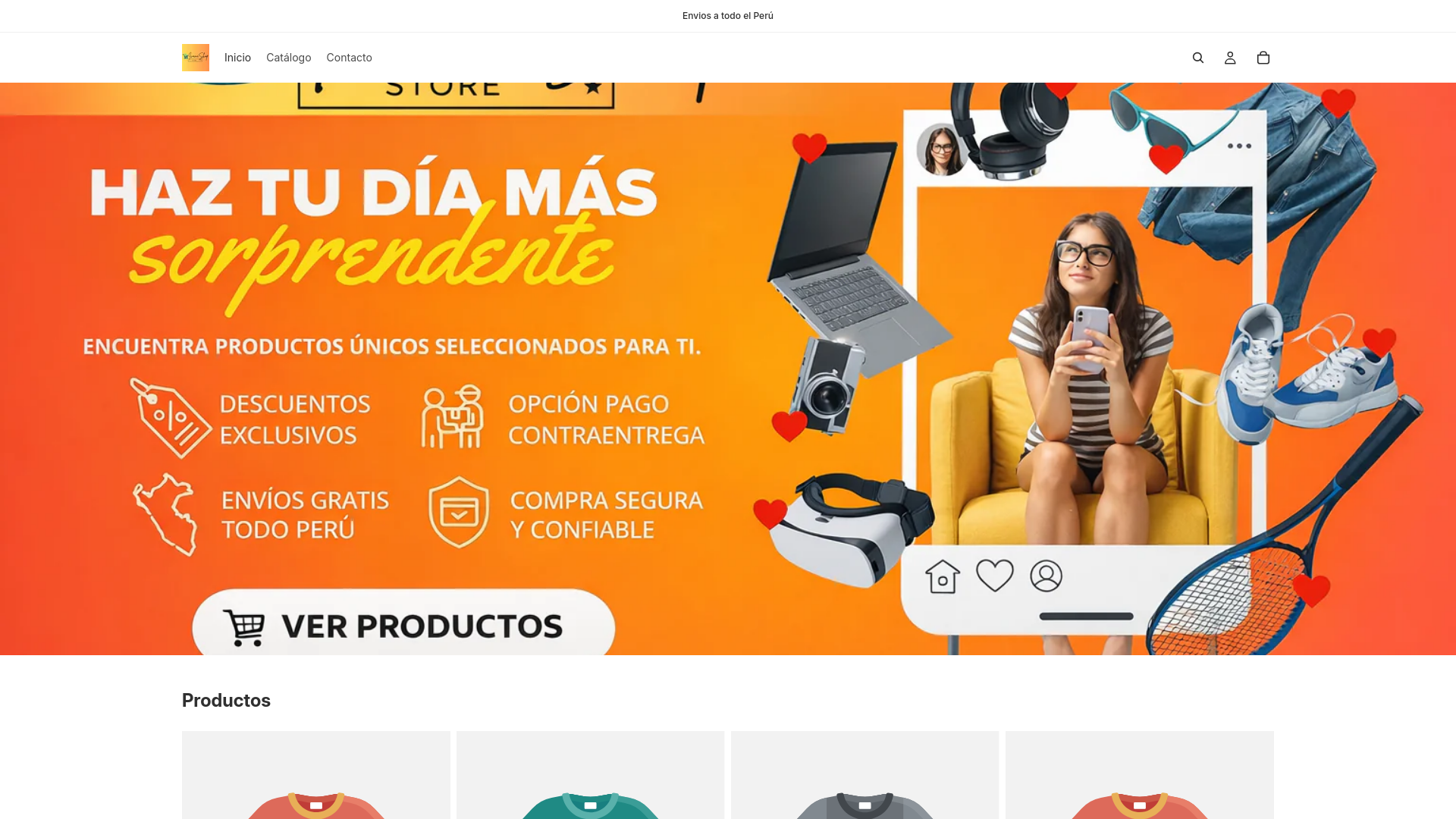 website screenshot of https://ivanastore.store