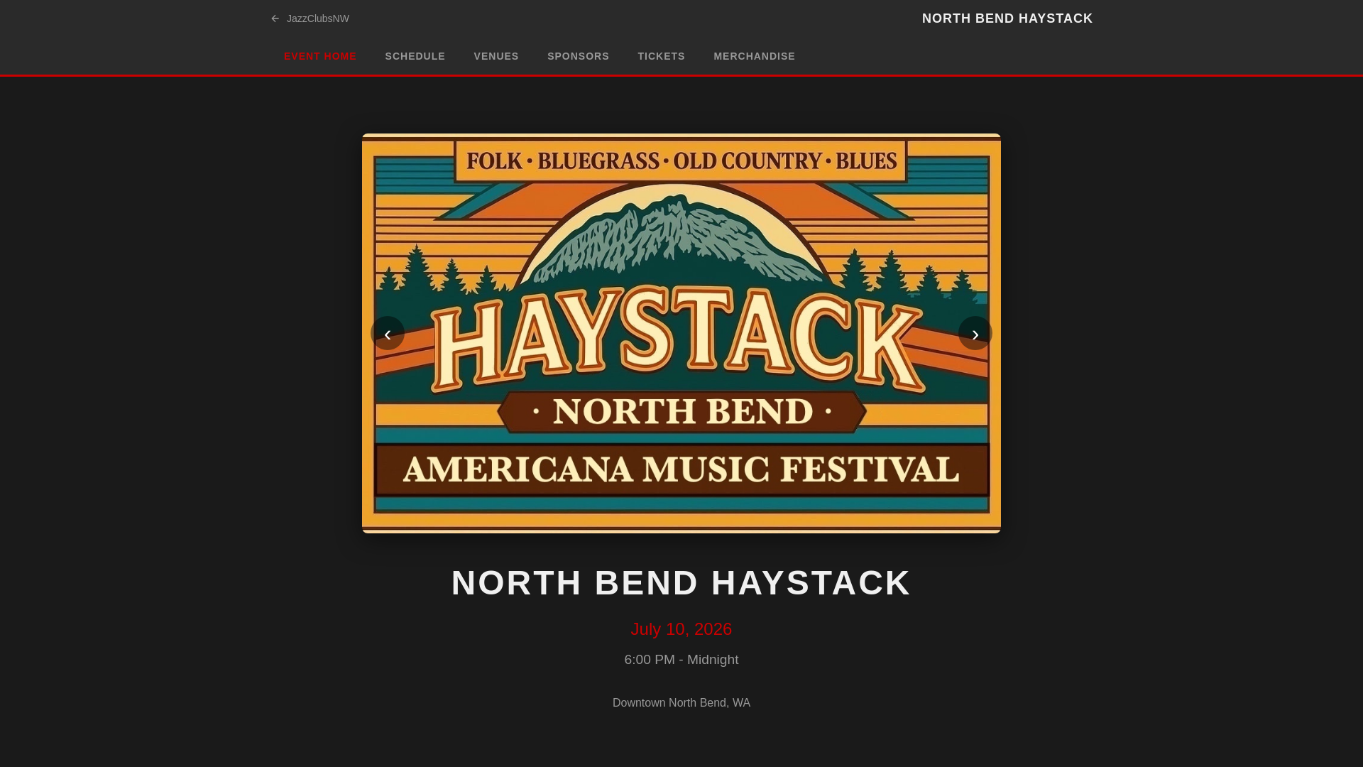 website screenshot of https://northbendhaystack.com/