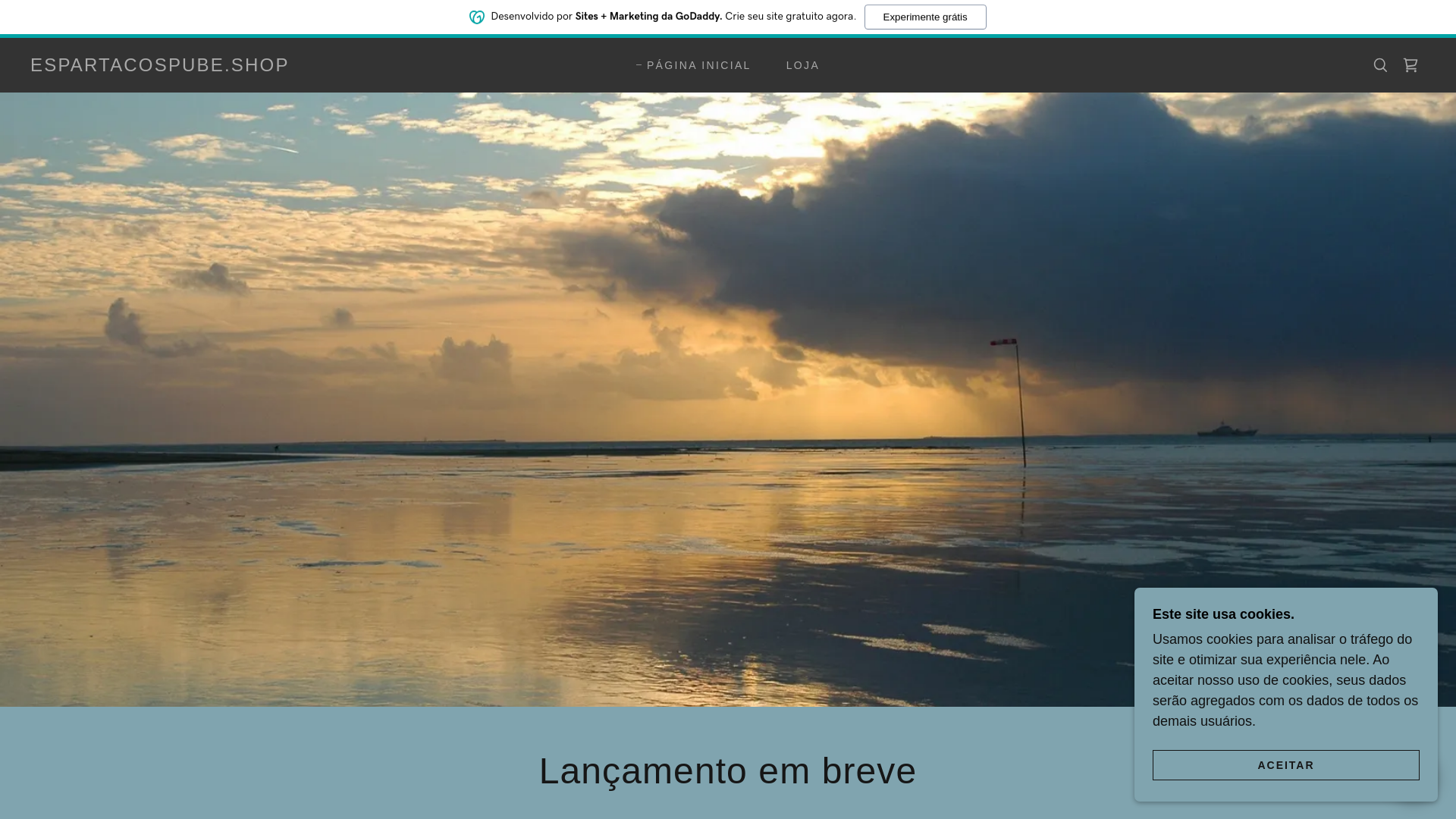 website screenshot of https://espartacospube.shop