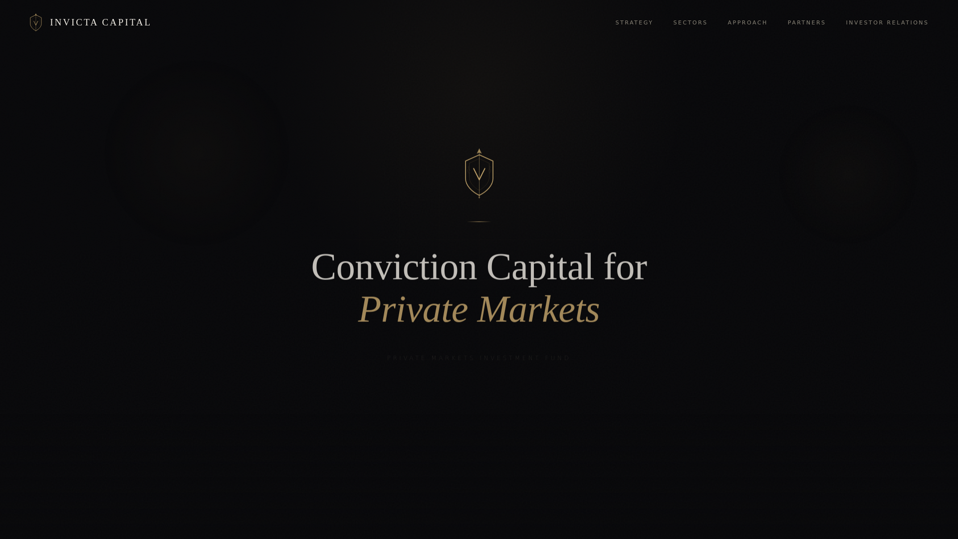 website screenshot of https://invictacapitalstrategies.co