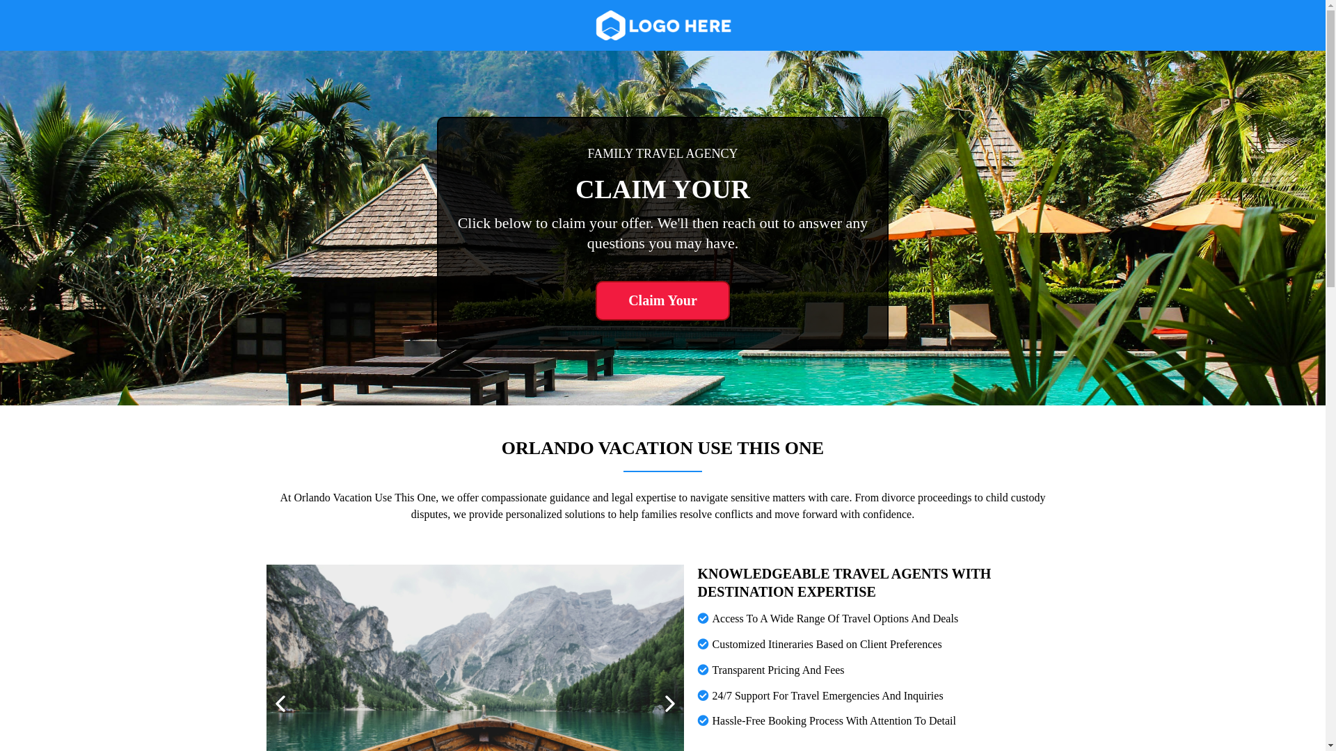 website screenshot of https://orlandovacation.properties/