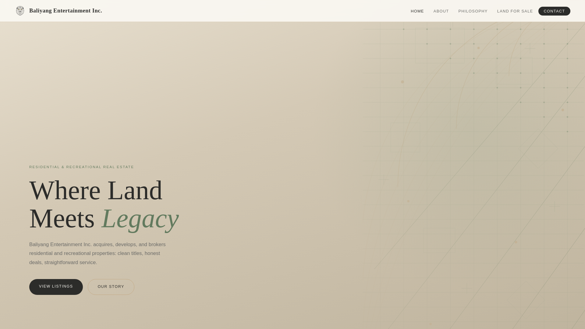website screenshot of https://baliyang.com/