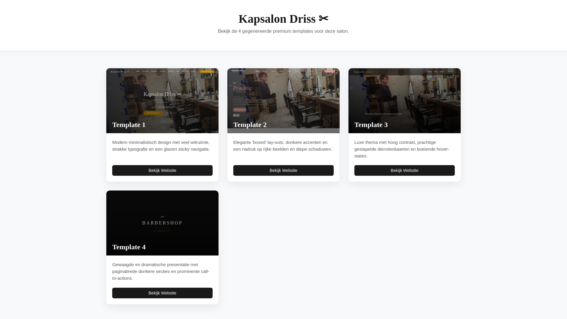 website screenshot of https://kapsalon-driss.pages.dev/