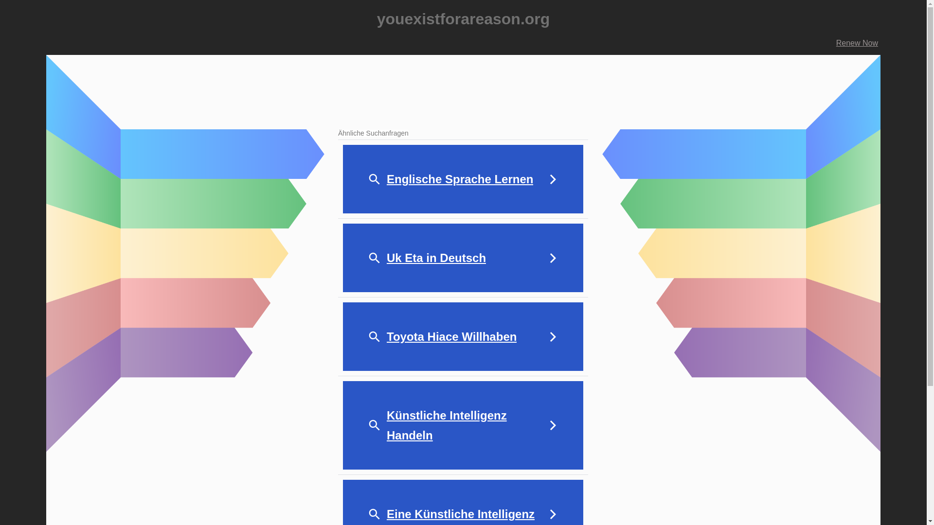 website screenshot of https://youexistforareason.org/