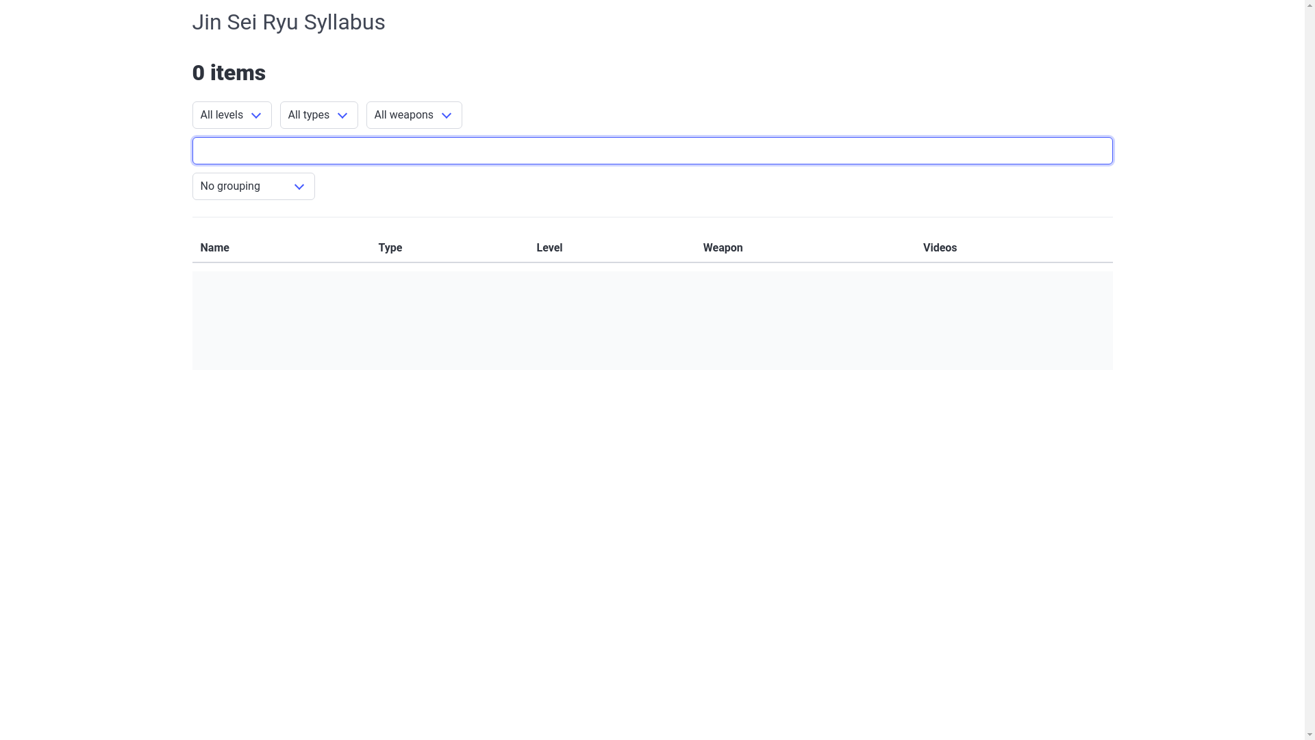 website screenshot of https://karate-syllabus.pages.dev/