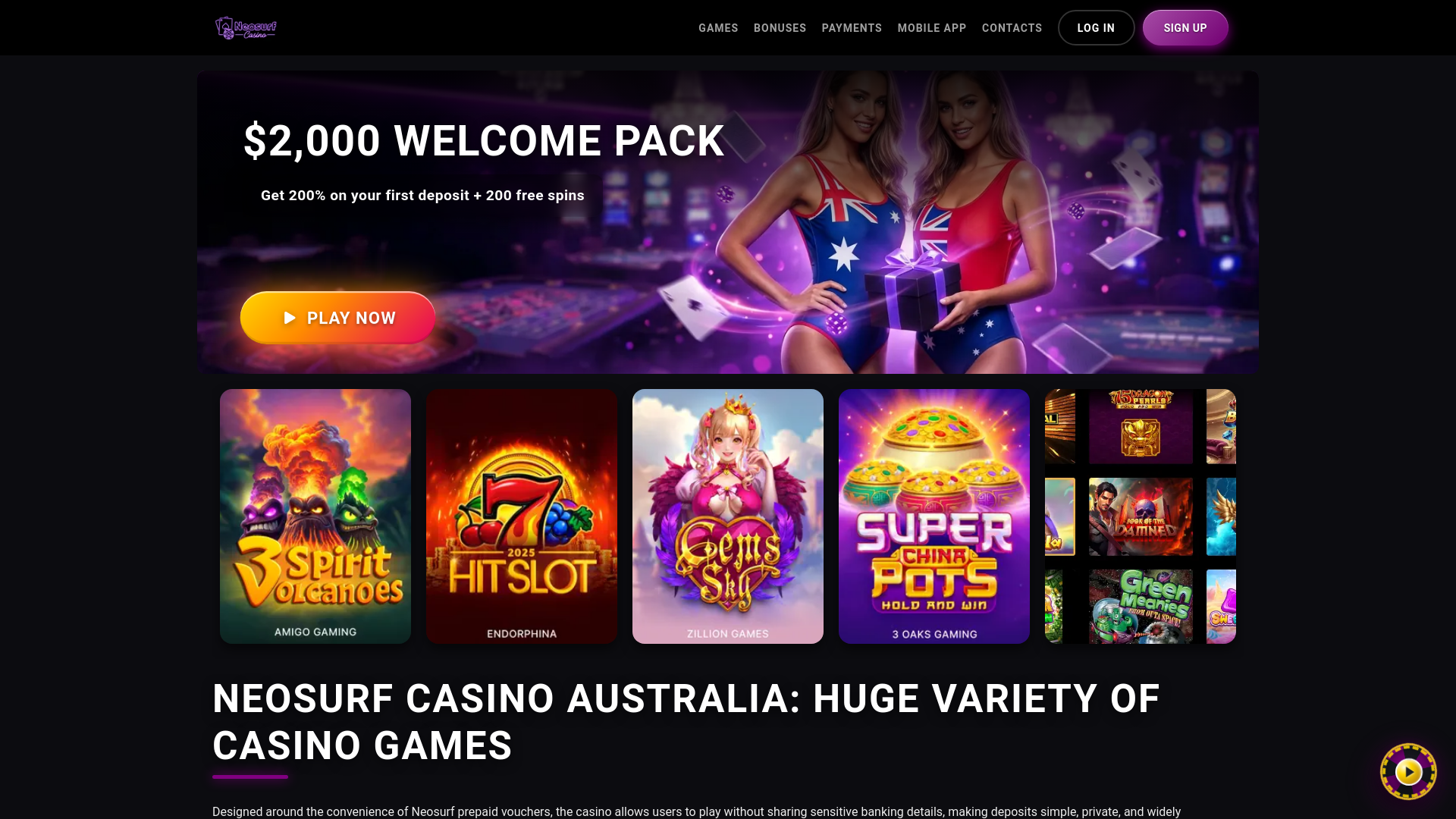website screenshot of https://neosurfcasinogamesau-com.pages.dev/