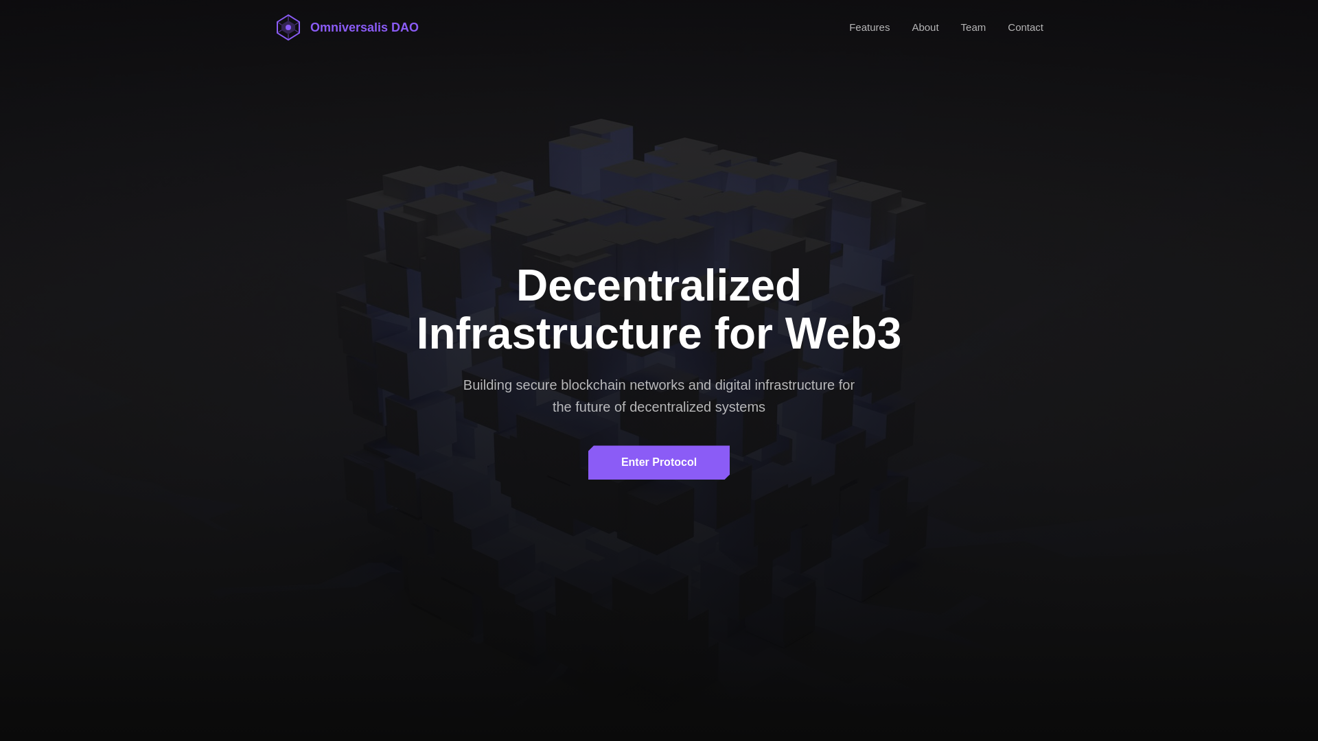 website screenshot of https://omnivnersalisdao.com/