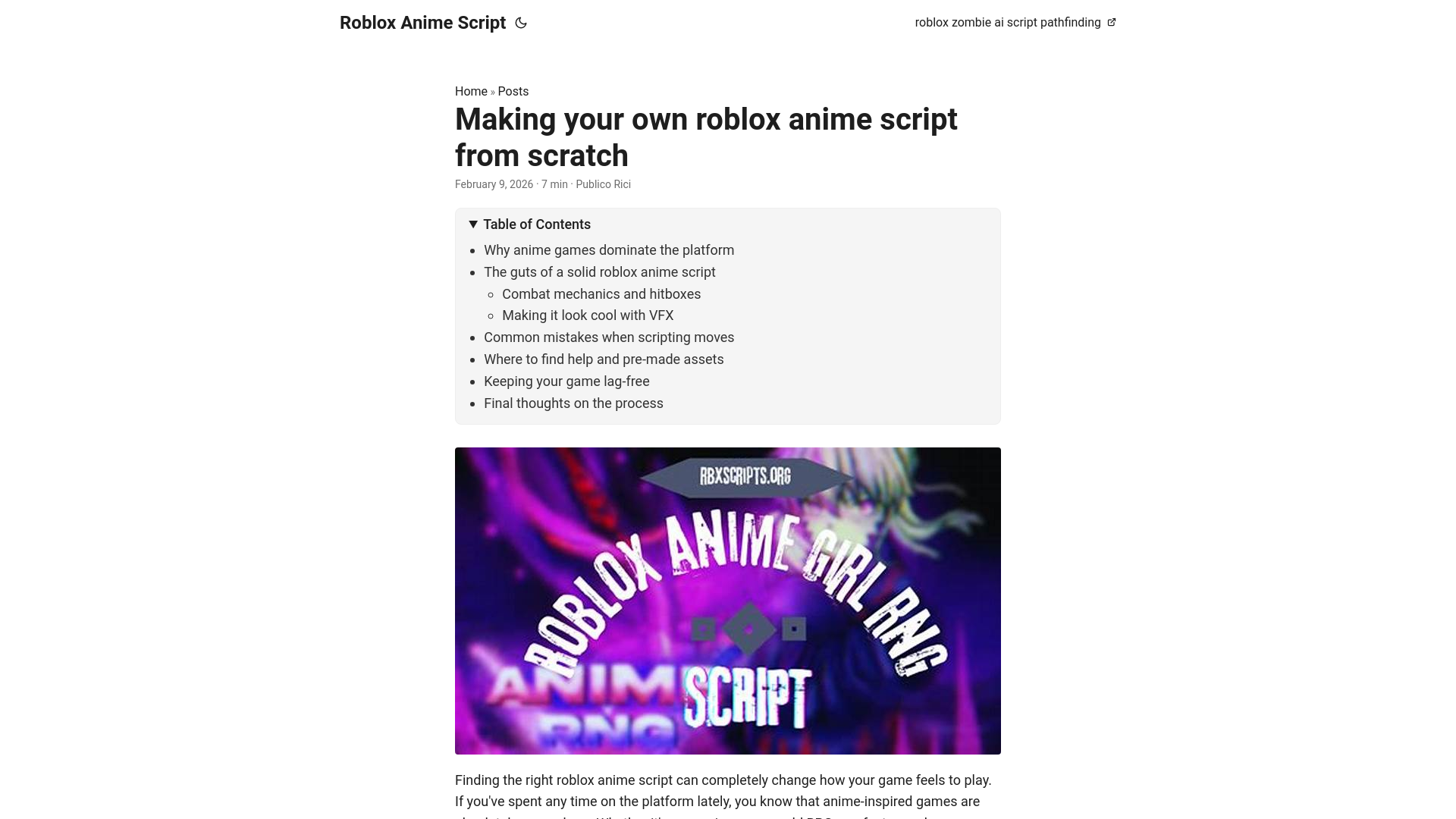 website screenshot of https://roblox-anime-script.pages.dev/