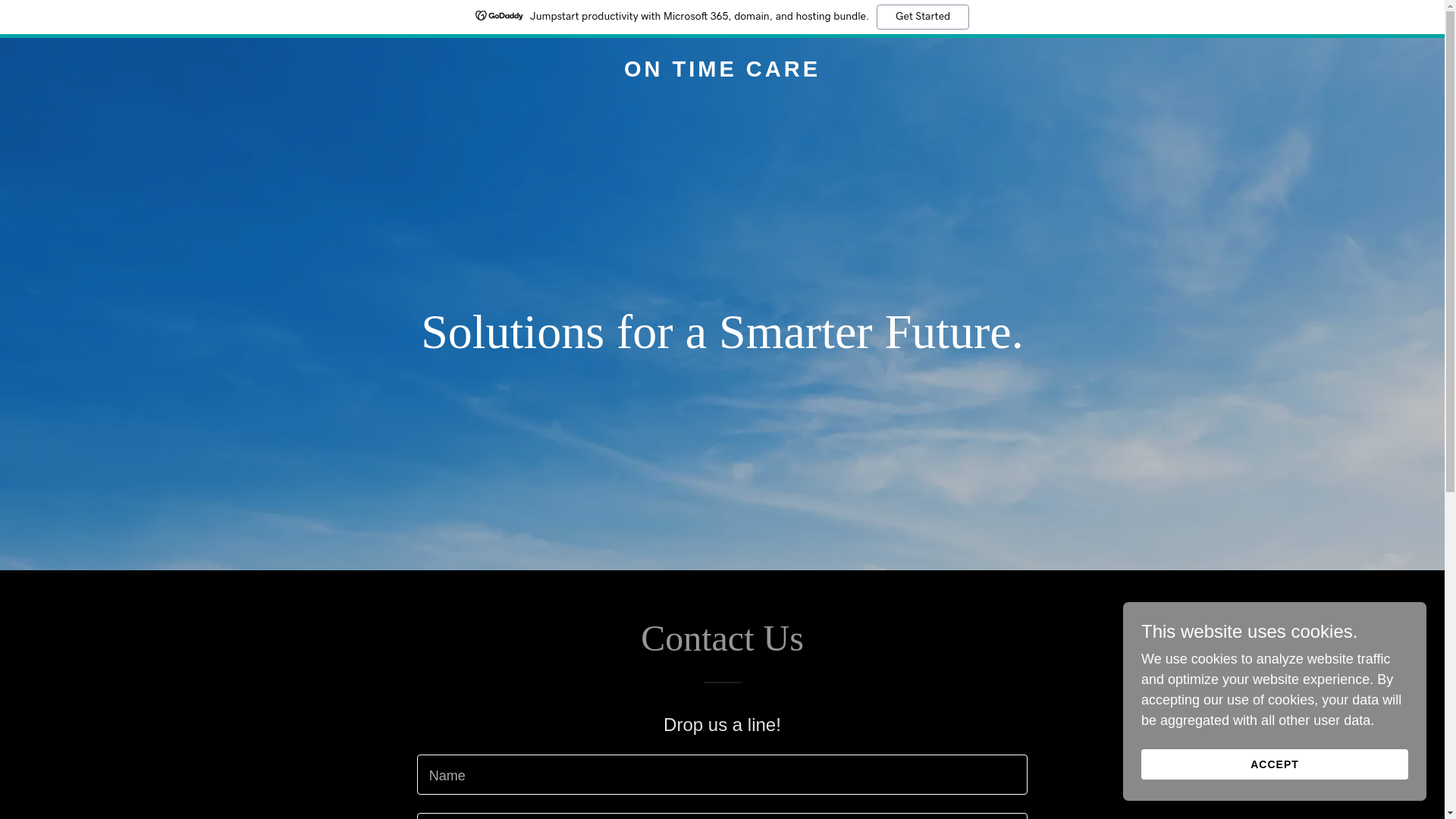 website screenshot of https://ontimecare.com.au/