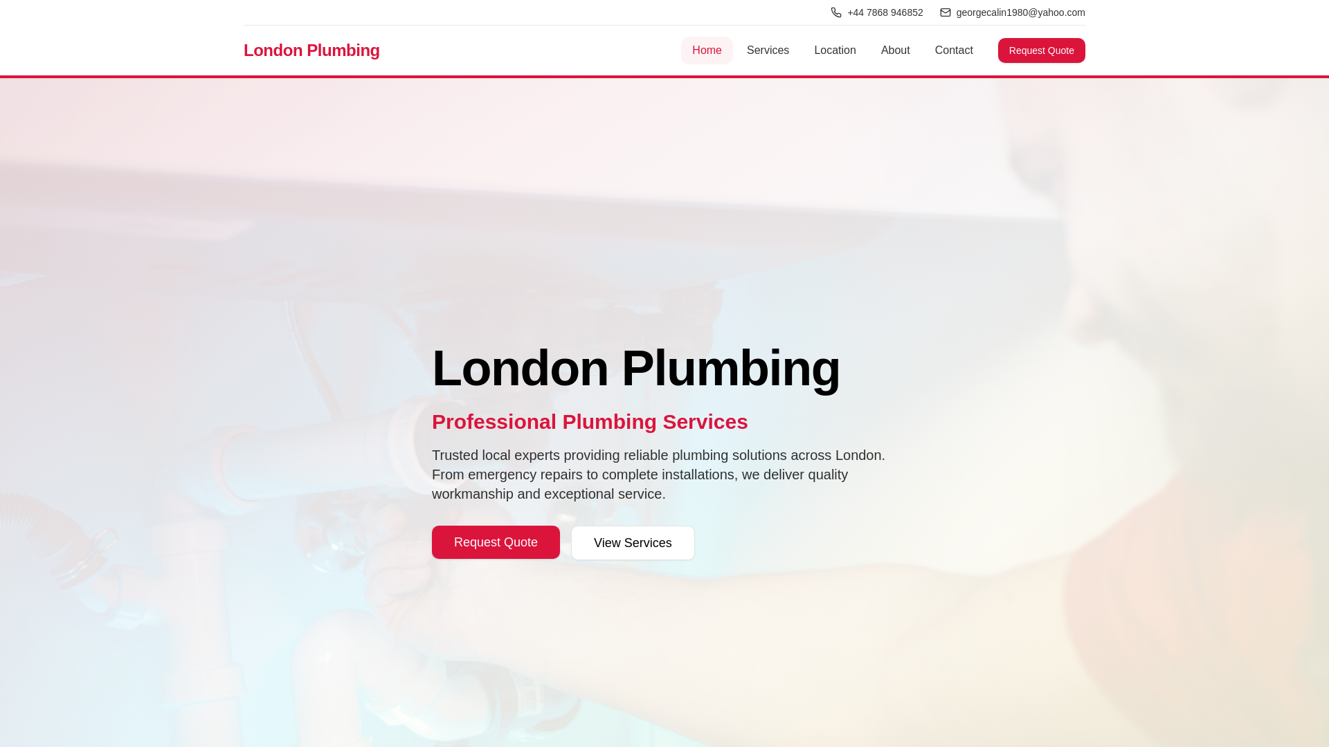 website screenshot of https://georgetheplumbe.site/