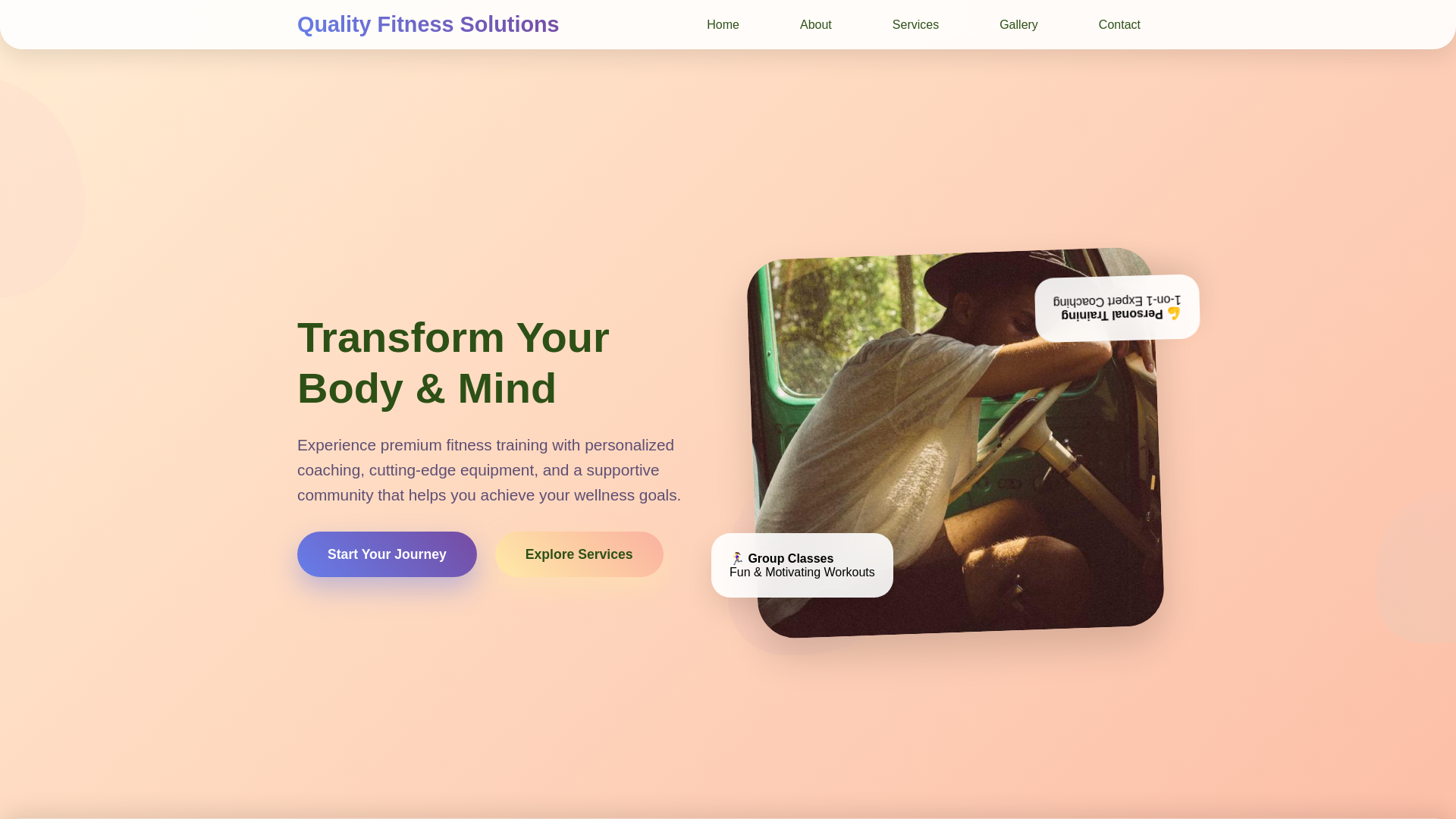 website screenshot of https://qualityfitnesssolutions.xyz/