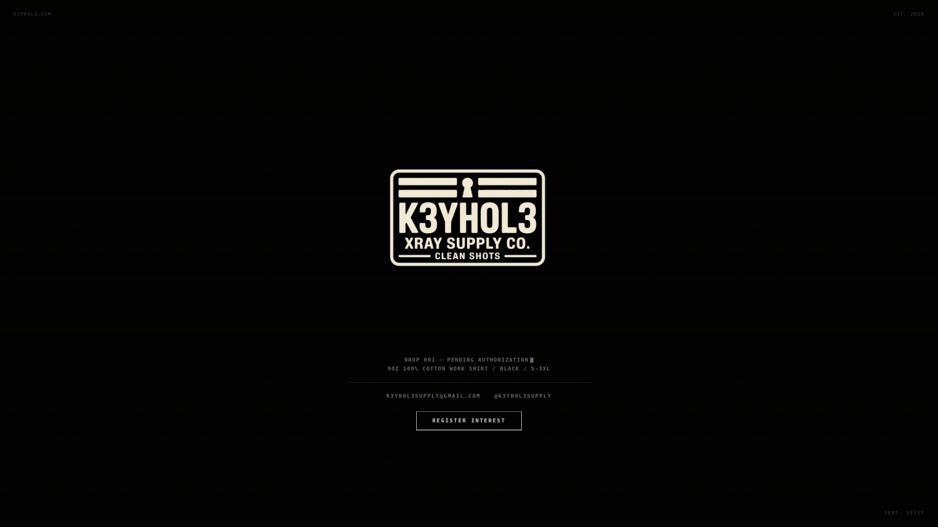 website screenshot of https://keyholesupply.com