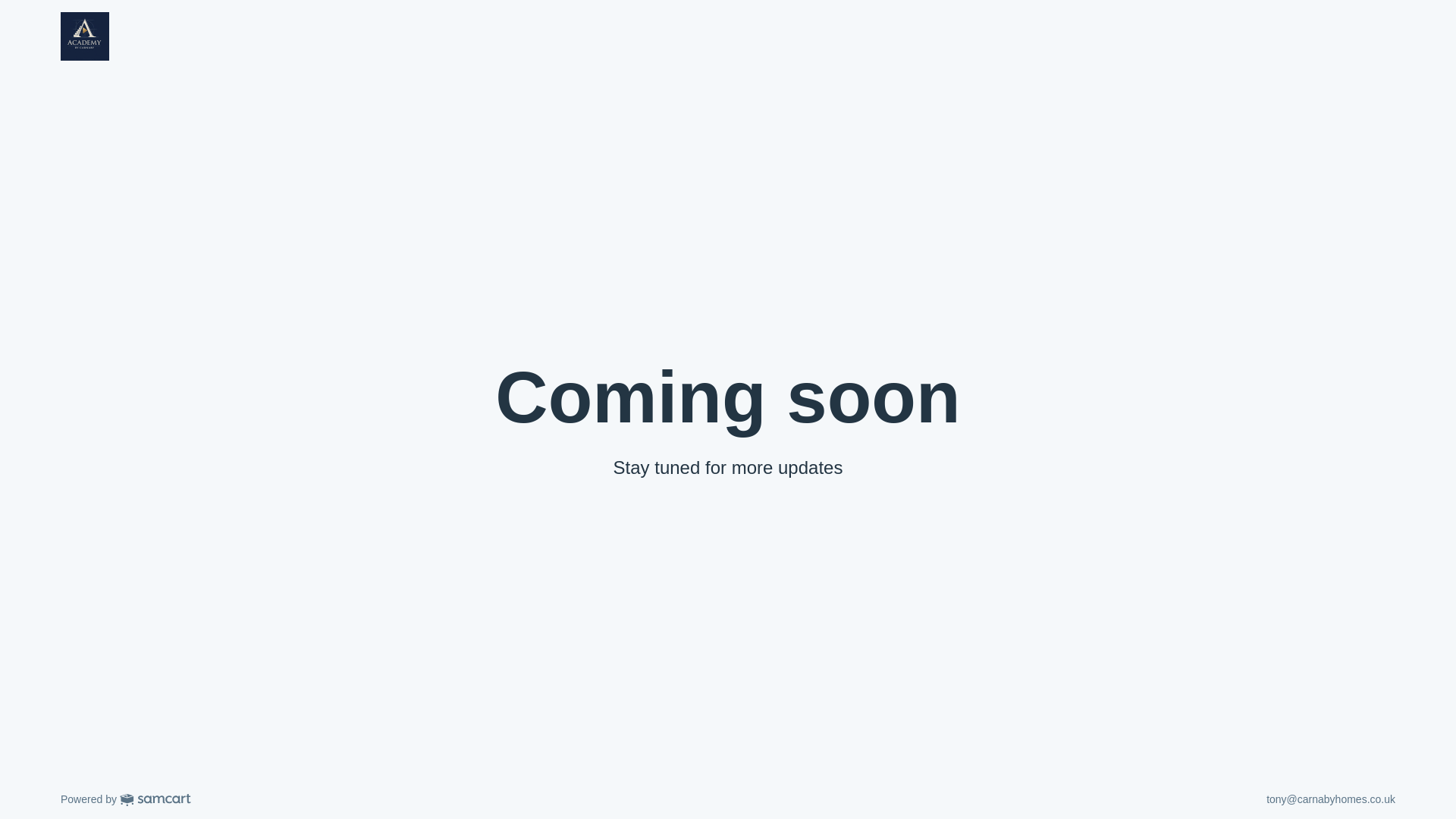 website screenshot of https://academybycarnaby.com/