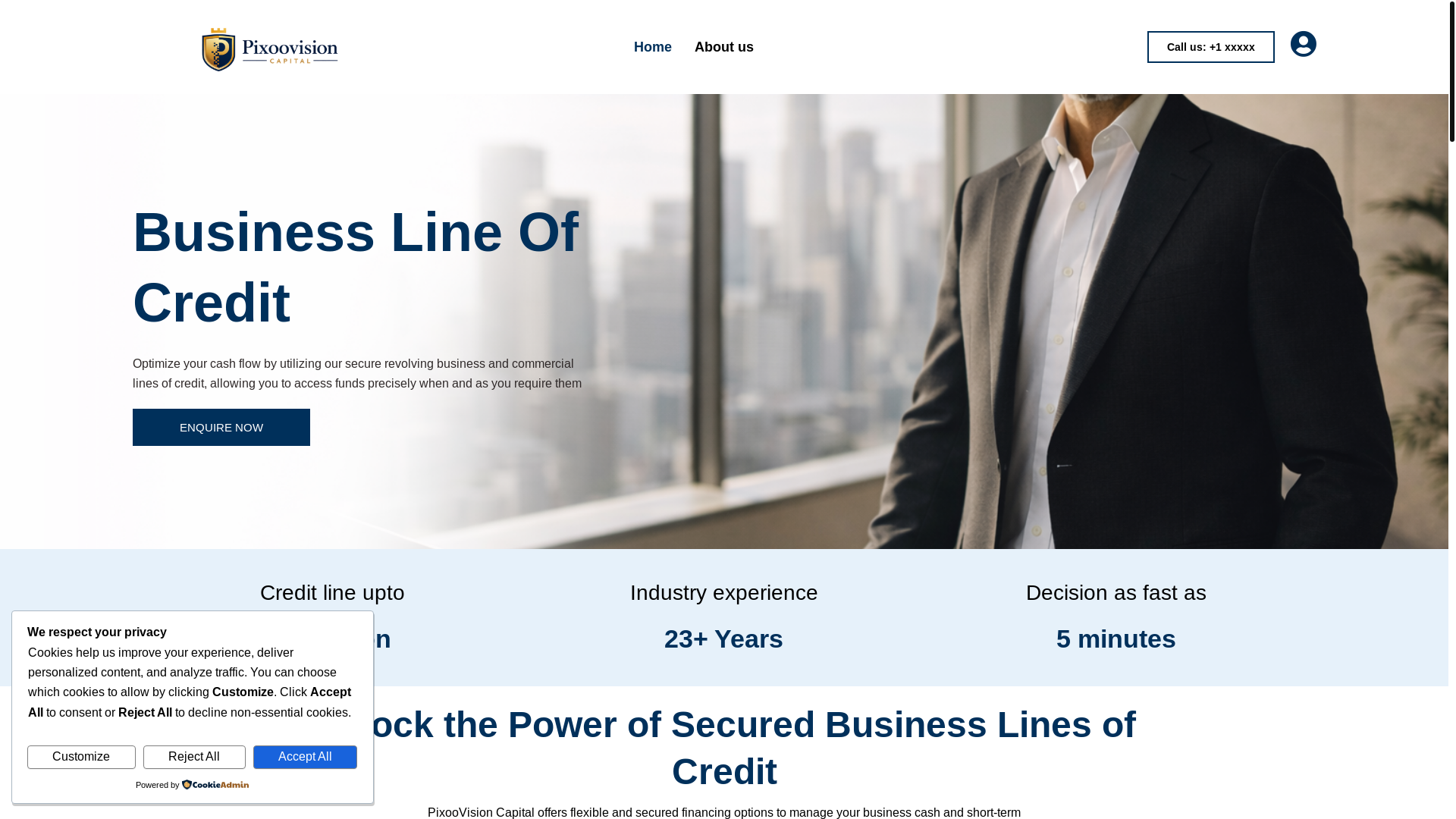 website screenshot of https://pixoovisioncapital.com/