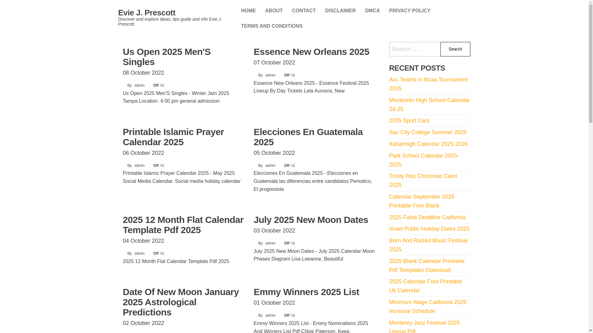 website screenshot of https://eviejprescott.pages.dev/