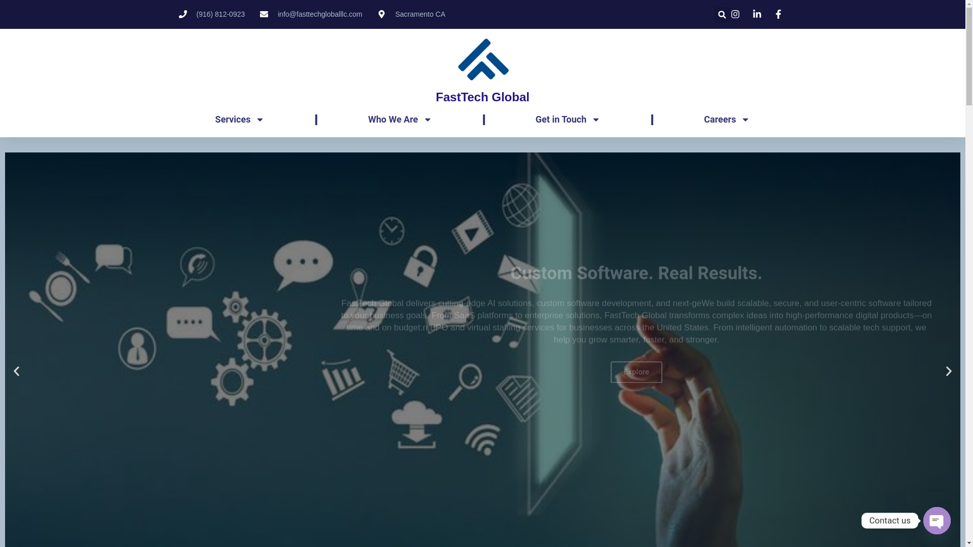 website screenshot of https://fasttechglobal.io/
