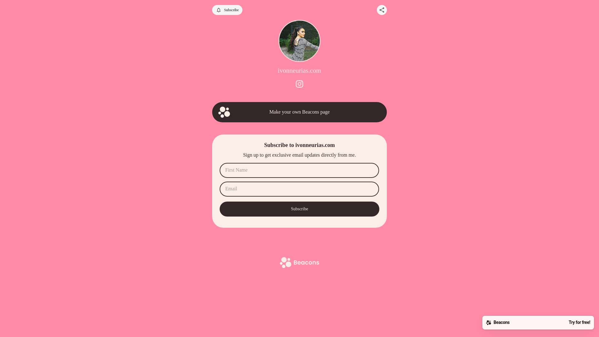 website screenshot of https://ivonneurias.com/