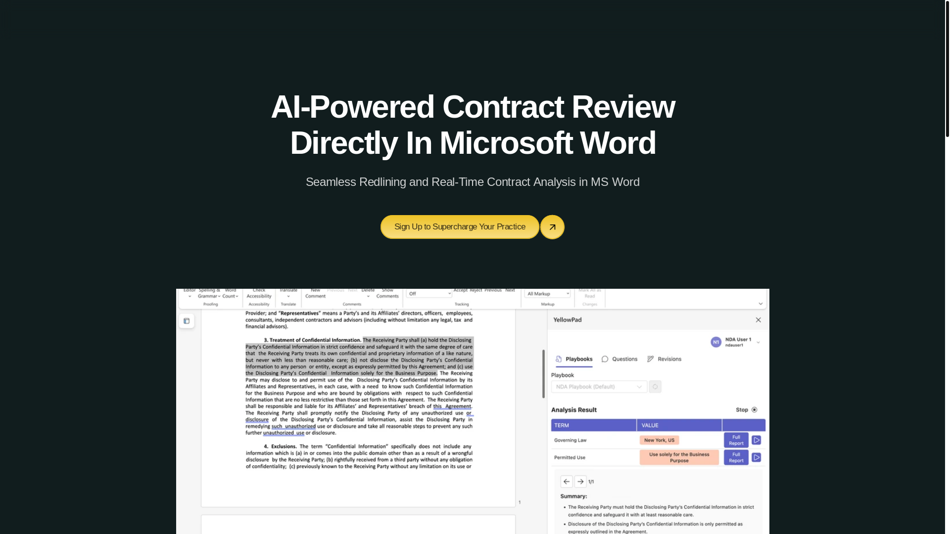 website screenshot of https://teamyellowpadai.com/