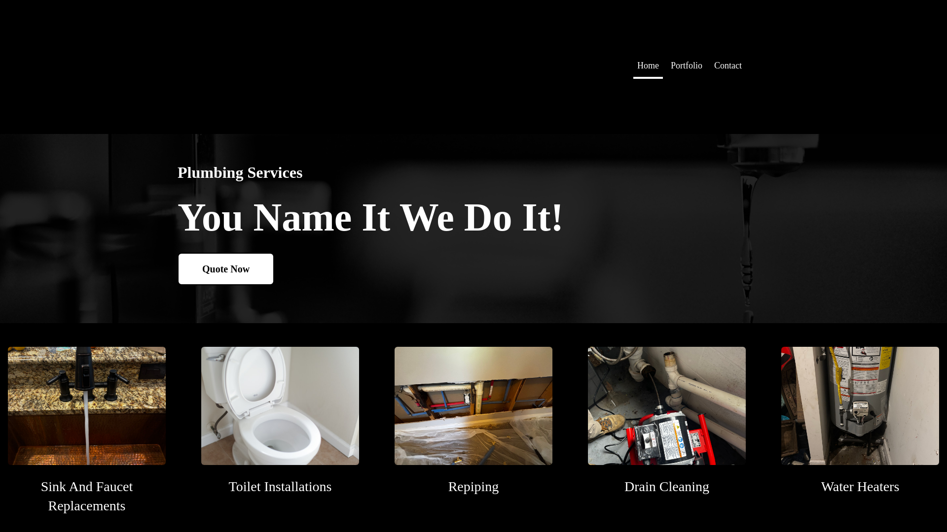 website screenshot of https://flowandgoplumbingservices.com