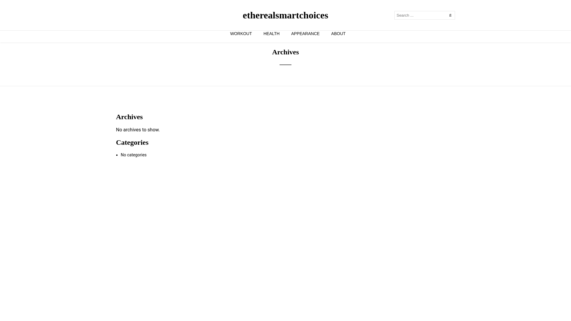 website screenshot of https://etherealsmartchoices.com/