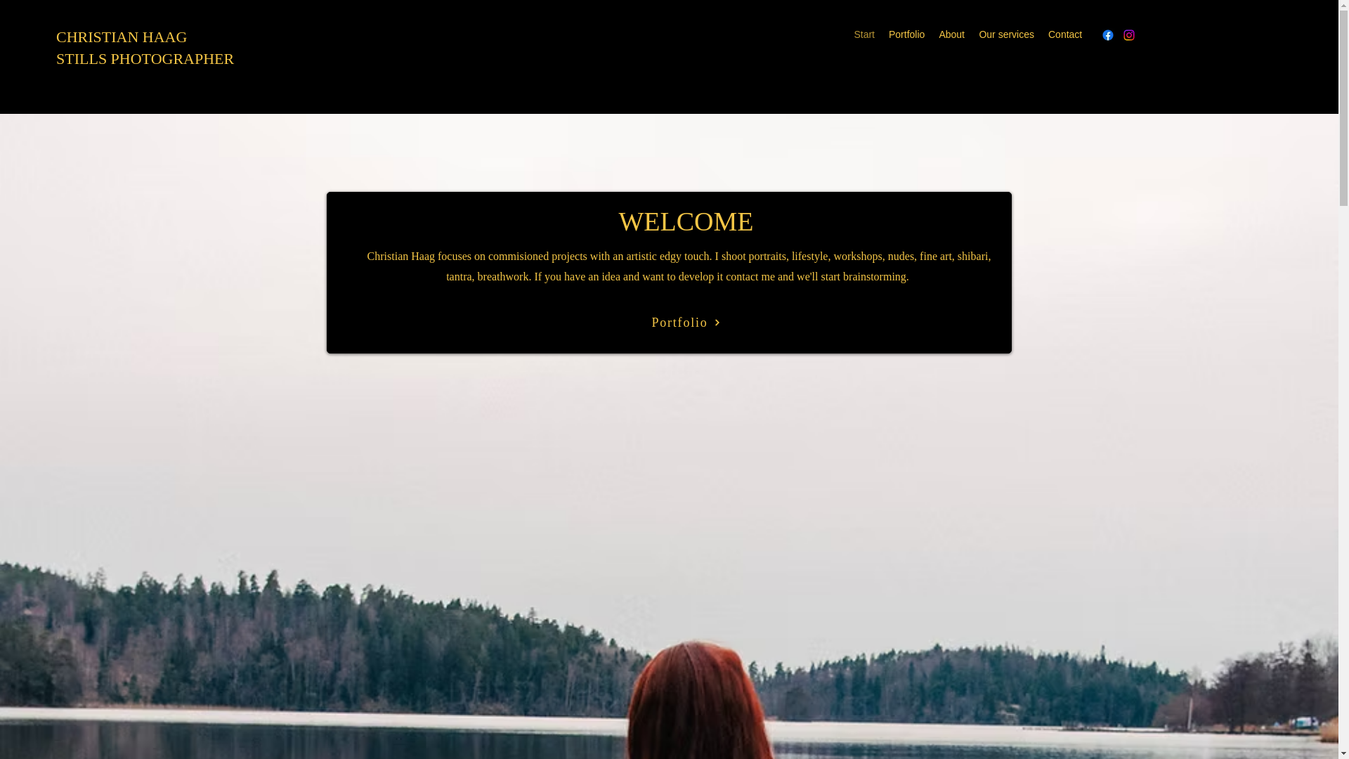 website screenshot of https://haagartandphoto.se/