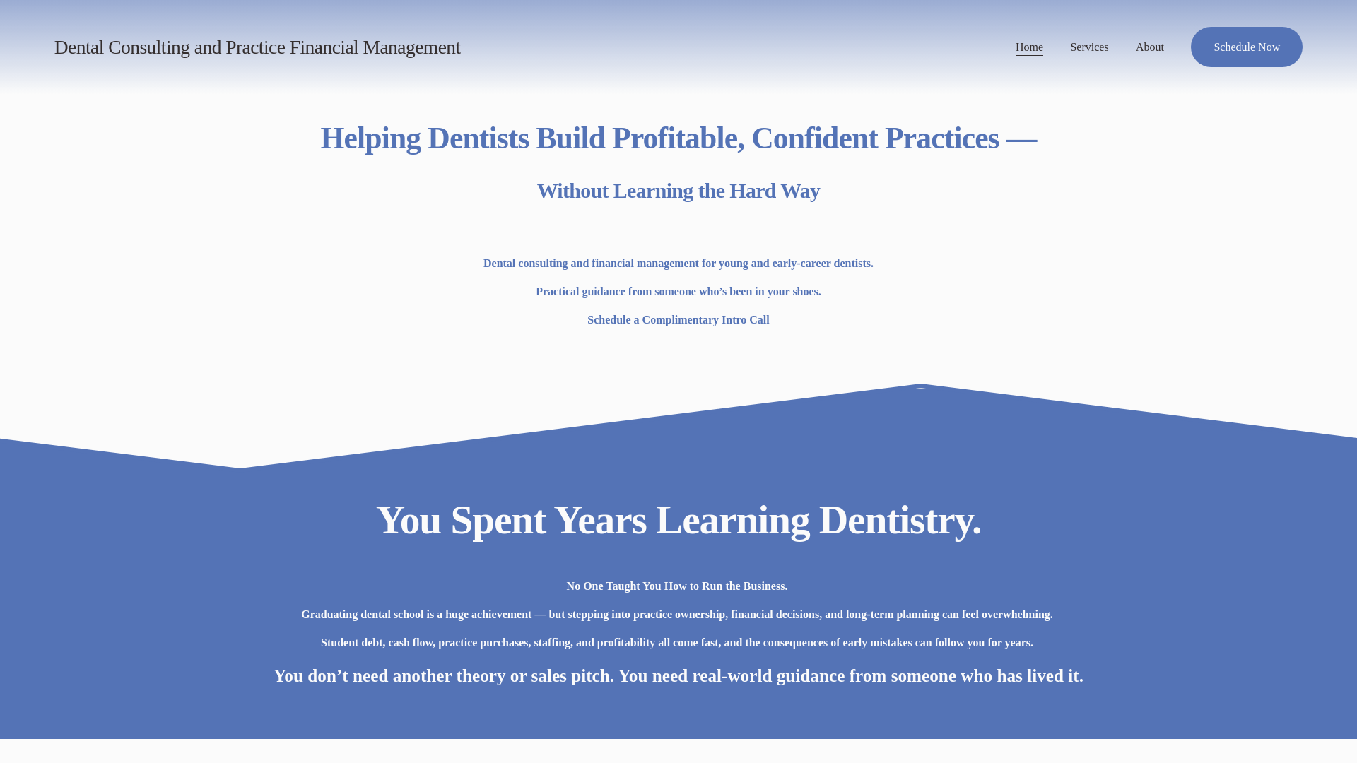 website screenshot of https://cassatdentalconsulting.com/