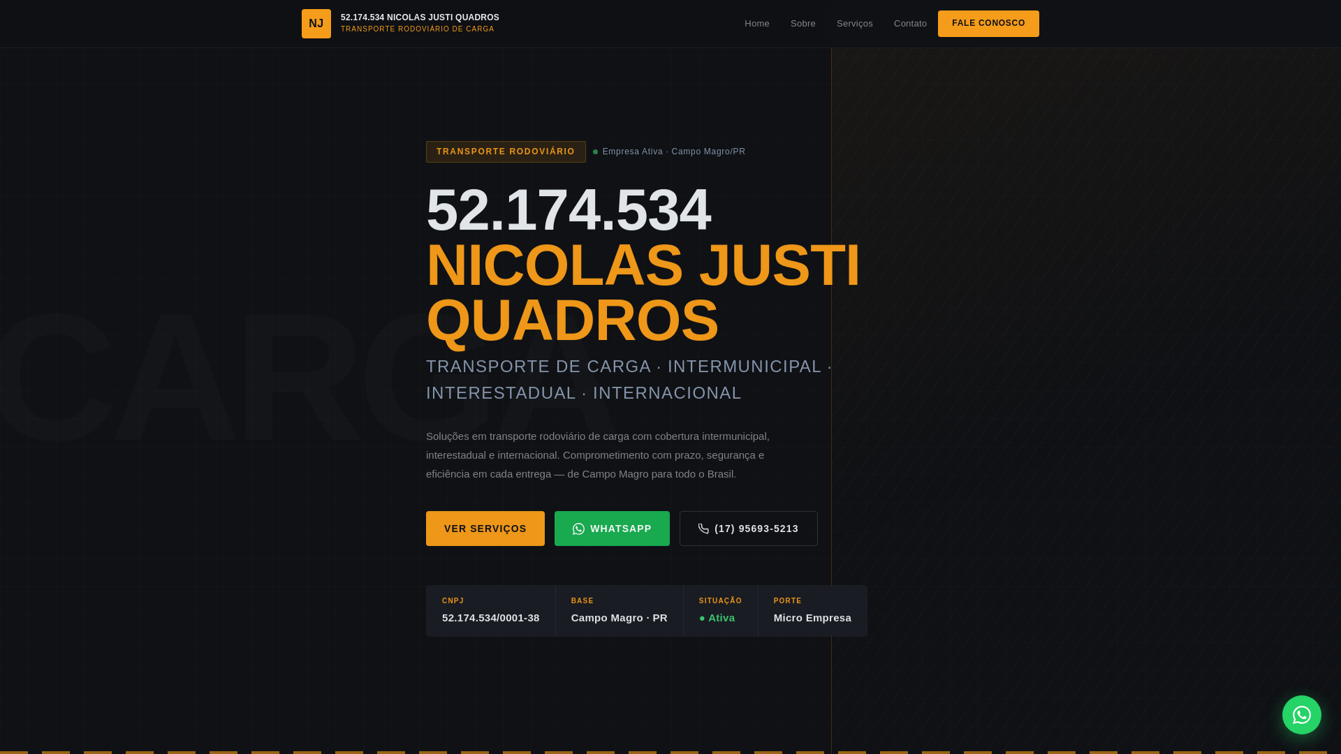 website screenshot of https://nicolasjustiquadros.pages.dev/